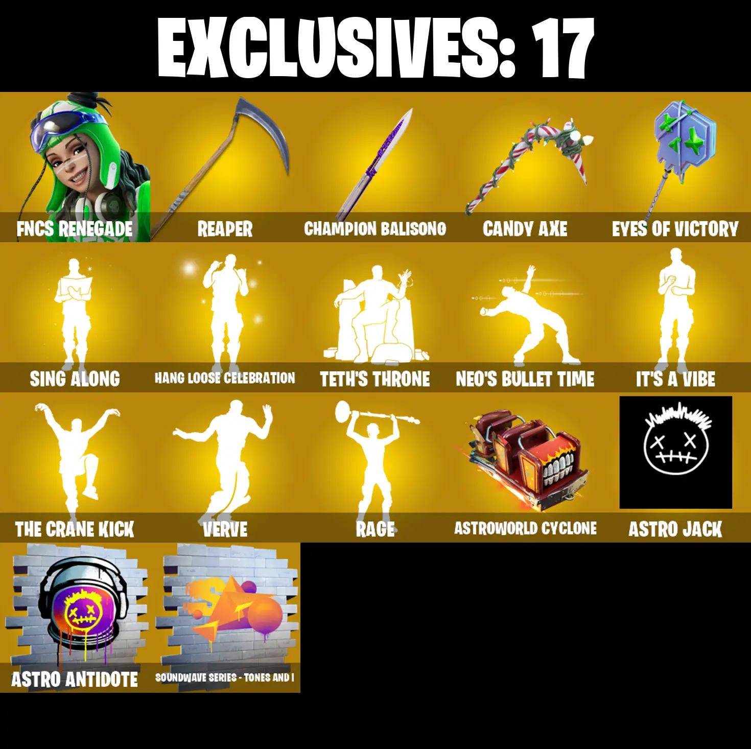 264 SKINS ✨ Renegade Raider ✨ FNCS Renegade ✨ Era ✨ Spectra Knight ✨ The Imagined ✨ Joltara ✨ Zeus ✨ Fade ✨ Omegarok ✨ 300 V-Bucks (PC/PSN/XBOX) PARENTAL CONTROL — image 2