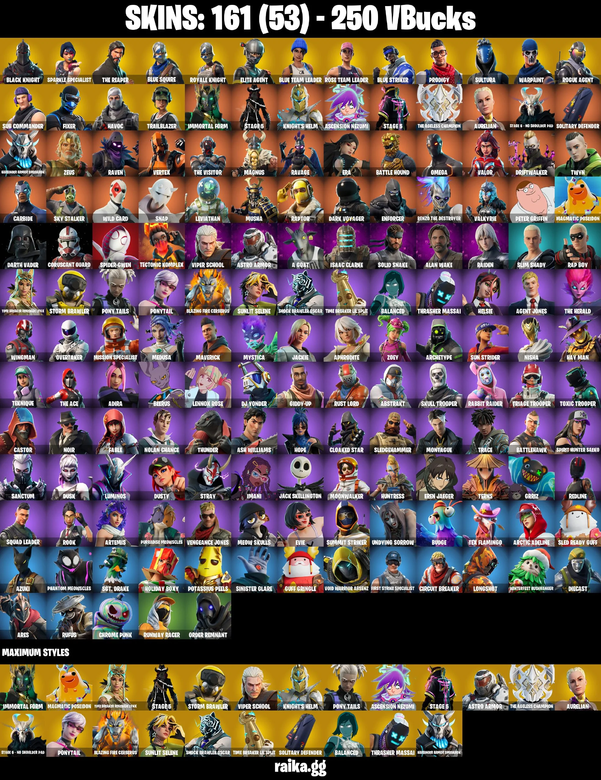 You Can Change MAil PC//XBOX 162 skins | OG STW | Black Knight | Sparkle Specialist | The Reaper | Blue Squire | Royale Knight — image 2