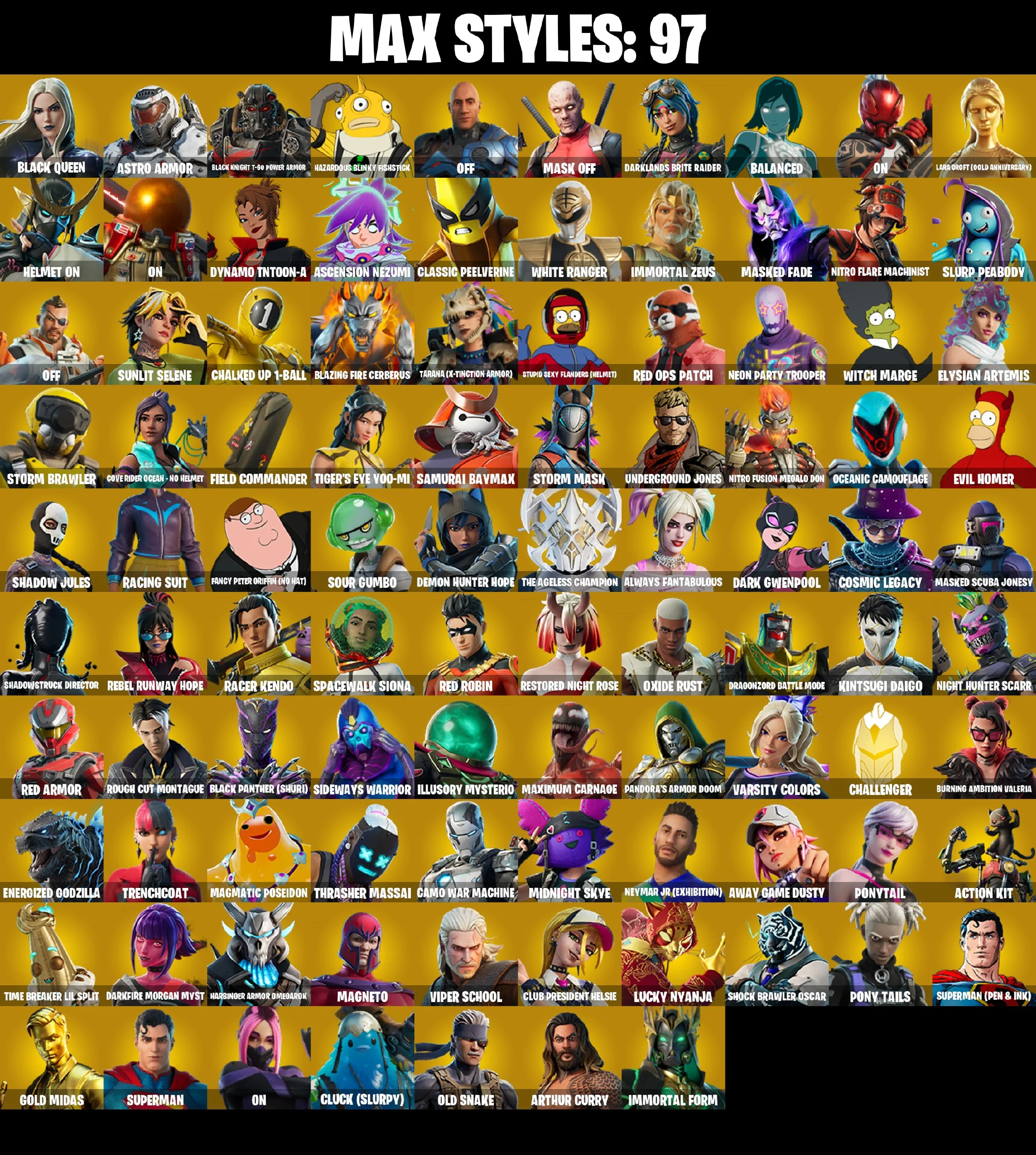 266 SKINS ✨ Travis Scott ✨ Astro Jack ✨ Gold Midas ✨ Fashion Banshee ✨ Keri Commander ✨ Zeus ✨ Omegarok ✨ Predator ✨ Raz ✨ Malik ✨ Nezumi ✨ Snap ✨ 50 V-Buc (PC/PSN/XBOX) — image 4