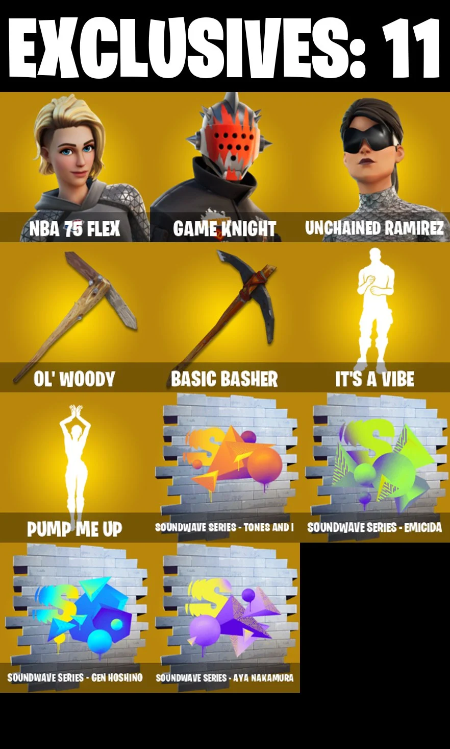 304 SKINS ✨ NBA 75 Flex ✨ Game Knight ✨ Unchained Ramirez ✨ Mizuki ✨ Spectra Knight ✨ The Foundation ✨ The Ageless ✨ 0 V-Bucks (PC/PSN/XBOX) PARENTAL CONTROL — image 8