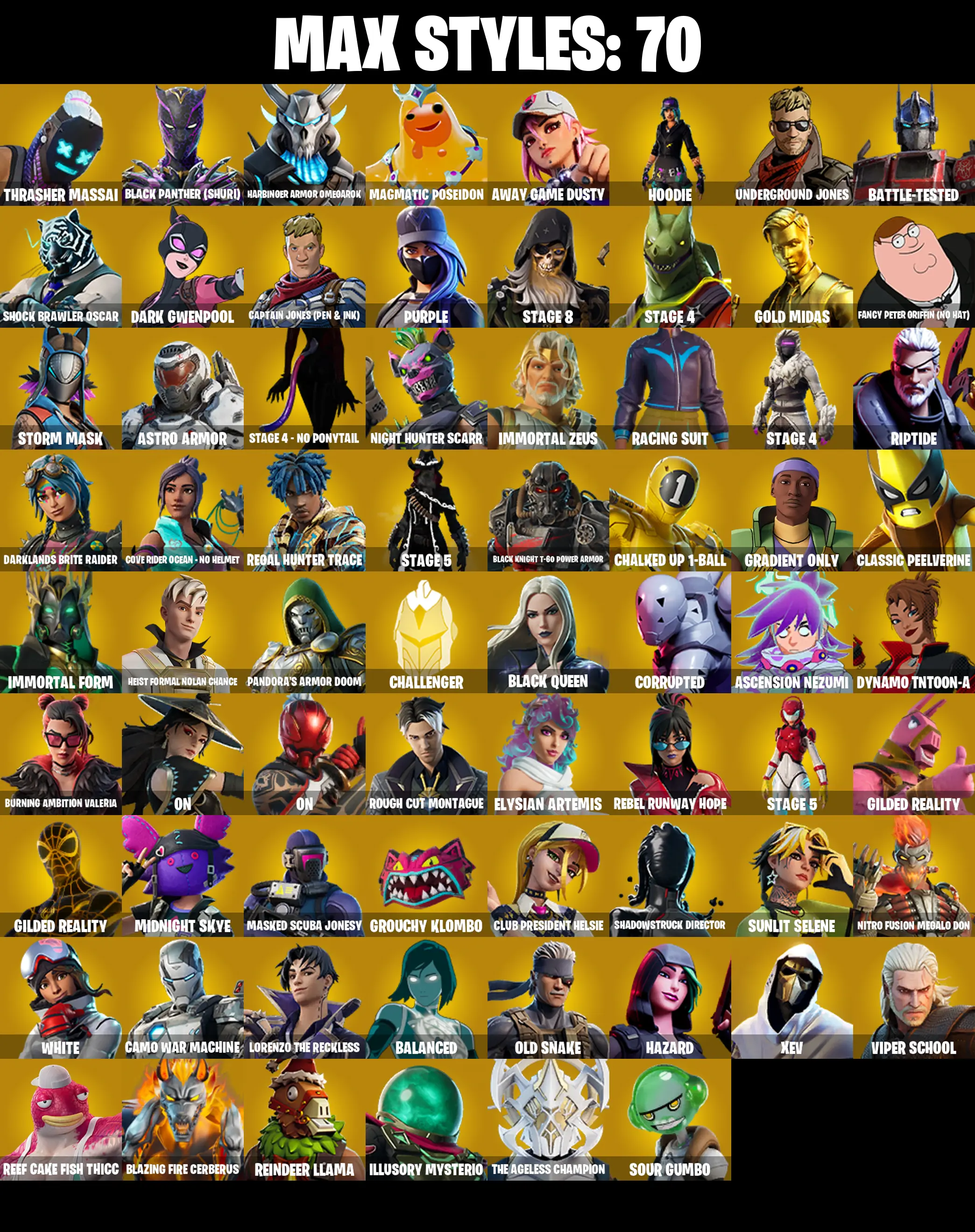 229 SKINS π Neo Versa π Gold Midas π Naruto Uzumaki π Lina Scorch π Sultura π Subzero Cryptic π Fixer π Era π 600 V-Buck (PC/PSN/XBOX) PARENTAL CONTROL β image 4