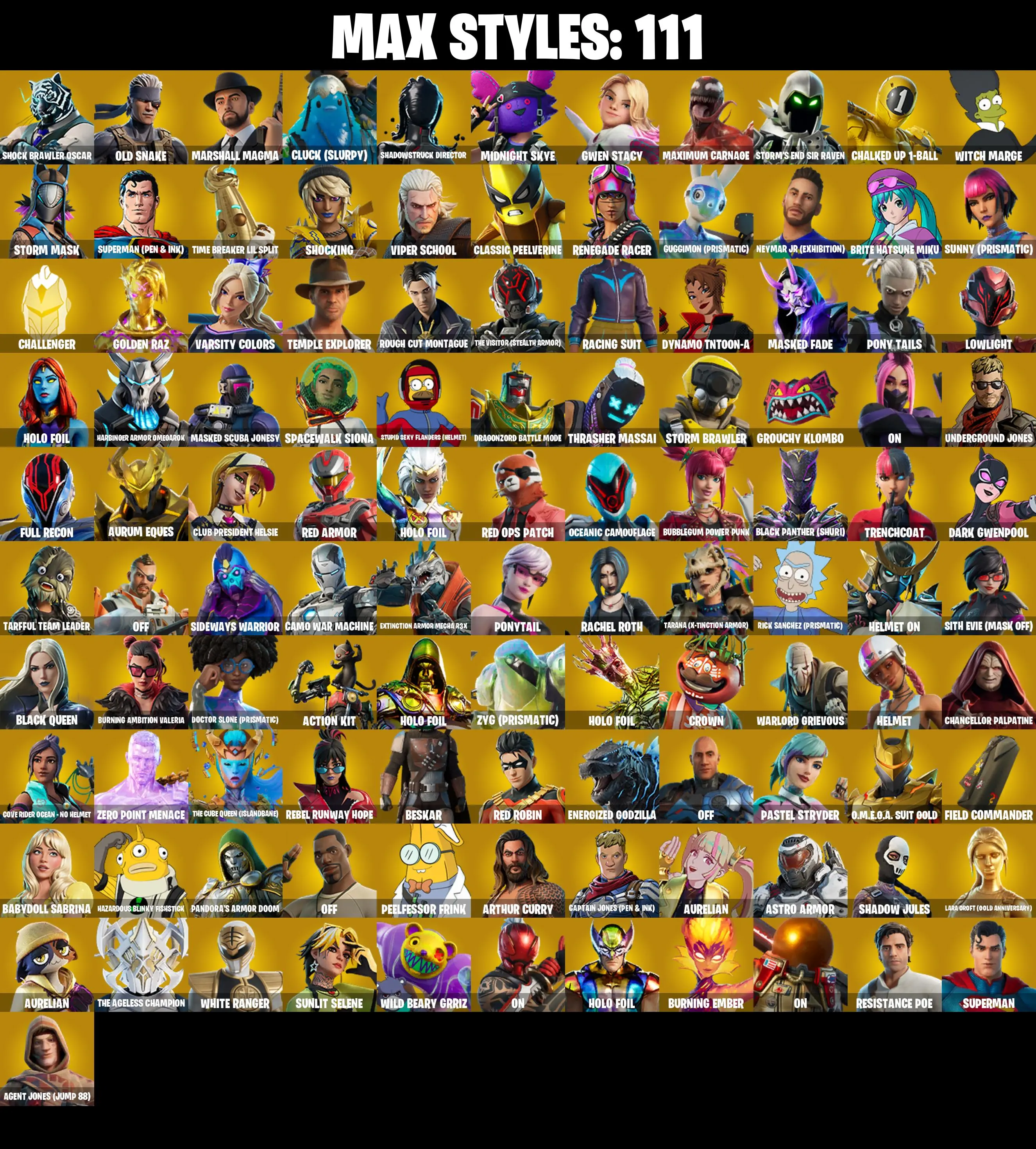 249 SKINS π Mizuki π Valeria π Snap π Spectra Knight π Menace π The Foundation π Paradigm (Reality-659) π 100 V-Bucks (PC/PSN/XBOX) PARENTAL CONTROL β image 7