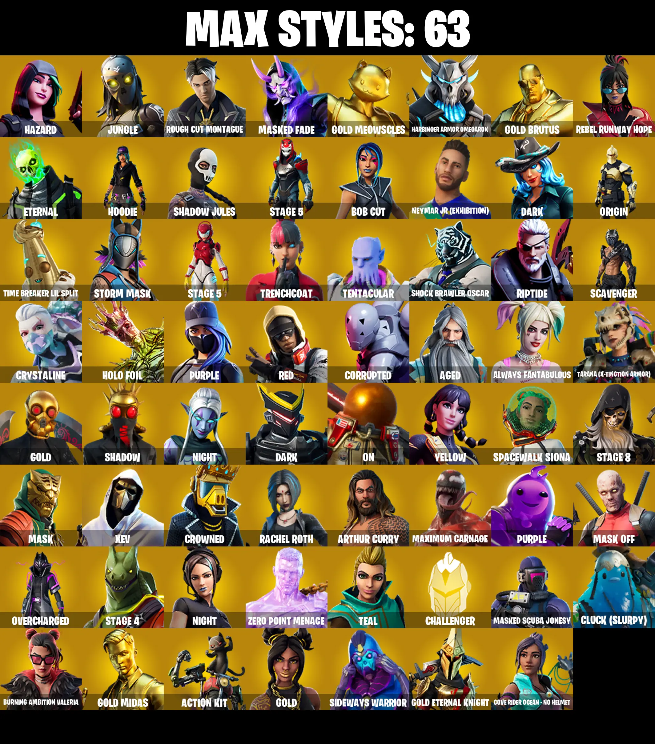 (PC/PSN/XBOX) OG STW ✨ 227 SKINS ✨ IKONIK ✨ Travis Scott ✨ Glow ✨ Gold Meowscles ✨ Gold Brutus ✨ Gold Midas ✨ Prodigy ✨ 450 V-Buck — image 4