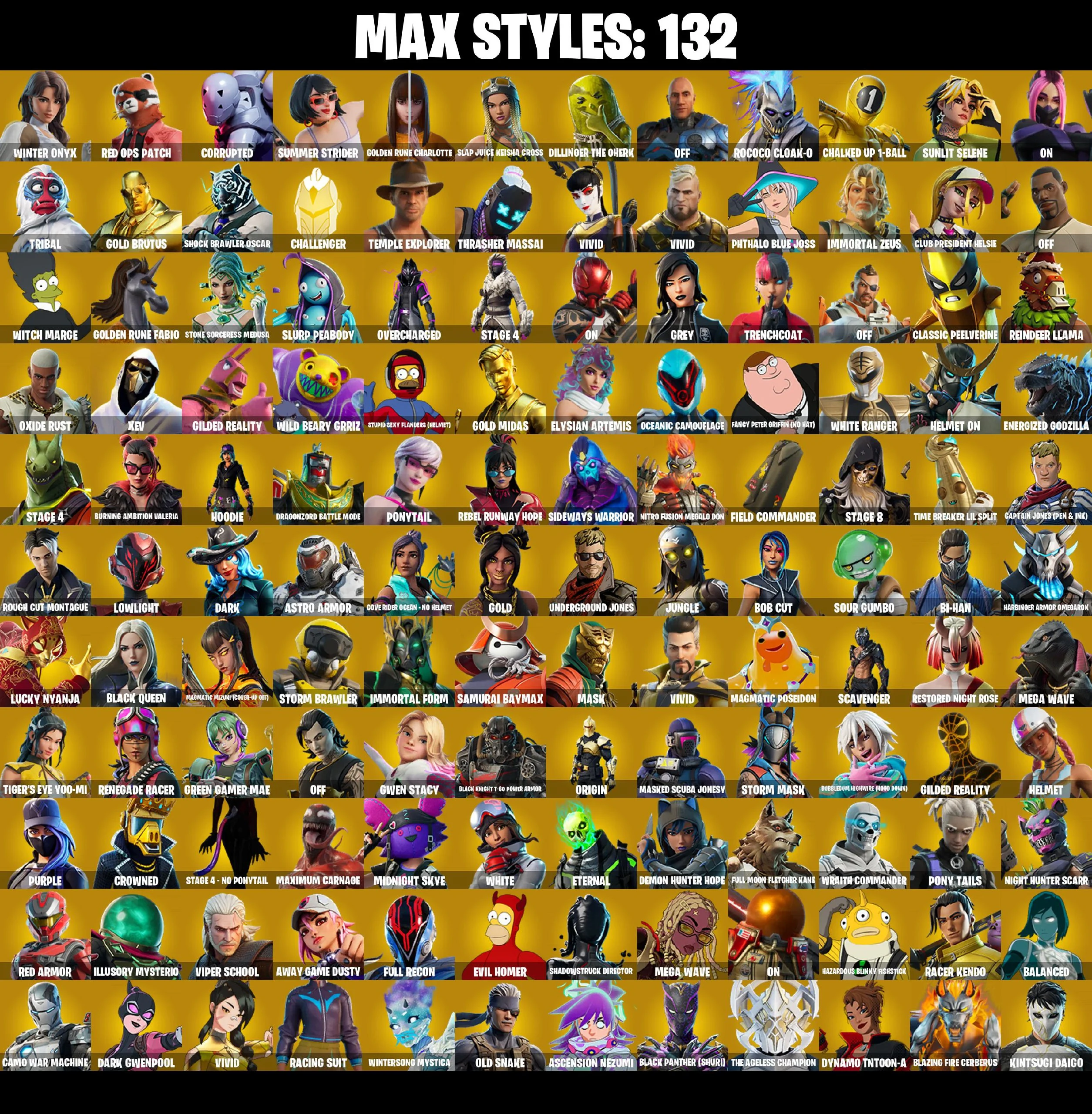 277 SKINS ✨ Neo Versa ✨ Gold Brutus ✨ Gold Midas ✨ Sultura ✨ Catalyst ✨ Fusion ✨ Zeus ✨ Hybrid ✨ Snap ✨ Frostbite ✨ Twyn ✨ 50 V-Bucks (PC/PSN/XBOX) PARENTAL CONTROL — image 4