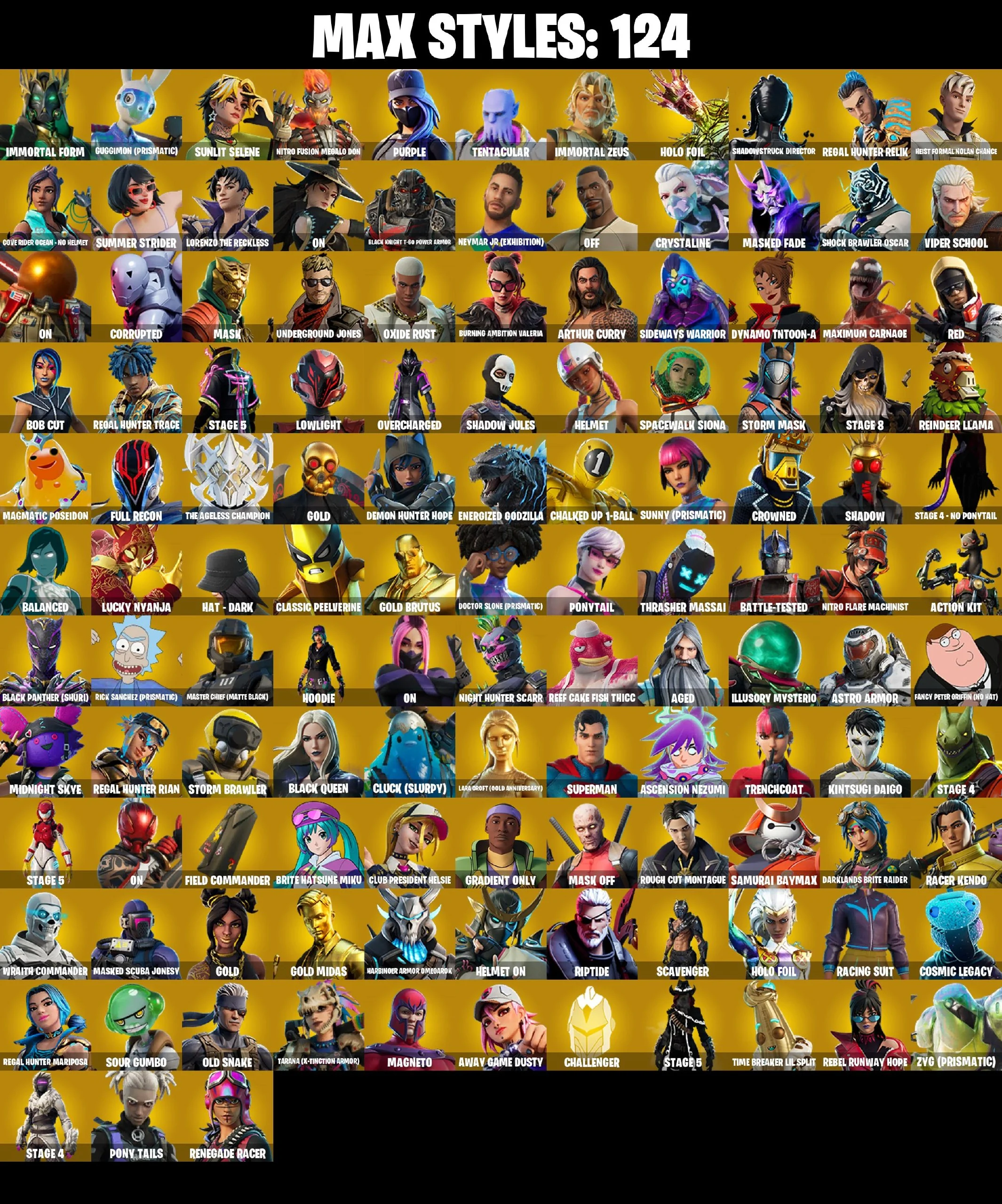 369 SKINS ✨ Travis Scott ✨ Renegade Raider ✨ Astro Jack ✨ Gold Brutus ✨ Master Chief (Matte Black) ✨ Gold Midas ✨ 6100 V-Buck (PC/PSN/XBOX) — image 4