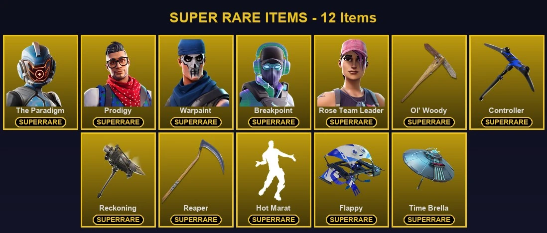 ๐ฎ 110 Skins ๐ 350 V-Bucks โก Lvl 1440 | The Paradigm | Prodigy | Warpaint ๐ 208 Wins โ image 1