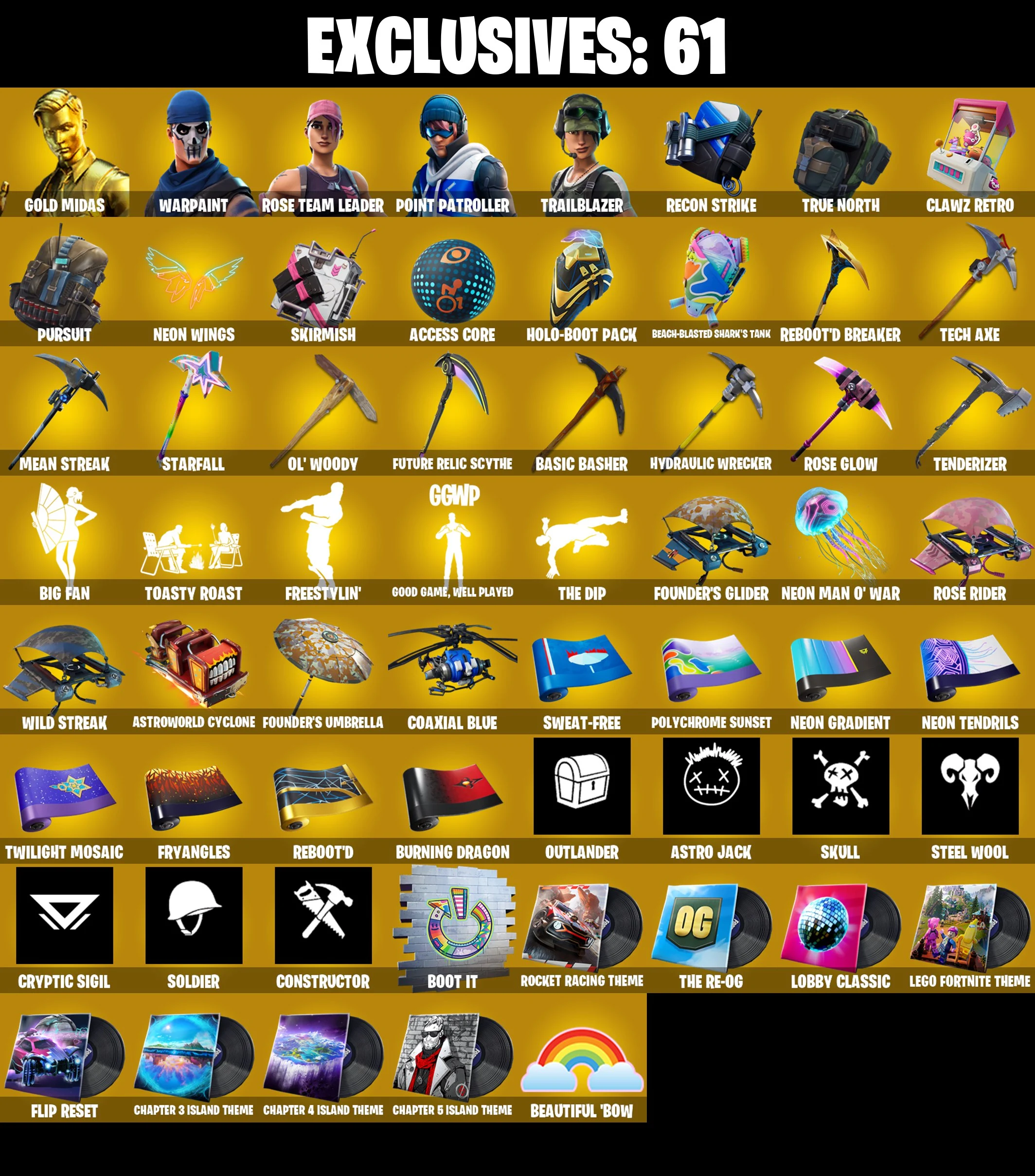 🎆115 SKINS ⚡️PC/PSN/XBOX⚡️ SPIDERGWEN (STACY) 👑 OG STW 👑 TRAILBLAZER 👑 MIDAS (FULLY GOLDEN) 👑 FREESTYLIN 👑 SON GOKU 👑 BEERUS ⚡️MAIL CHANGEABLE #L153 — image 1