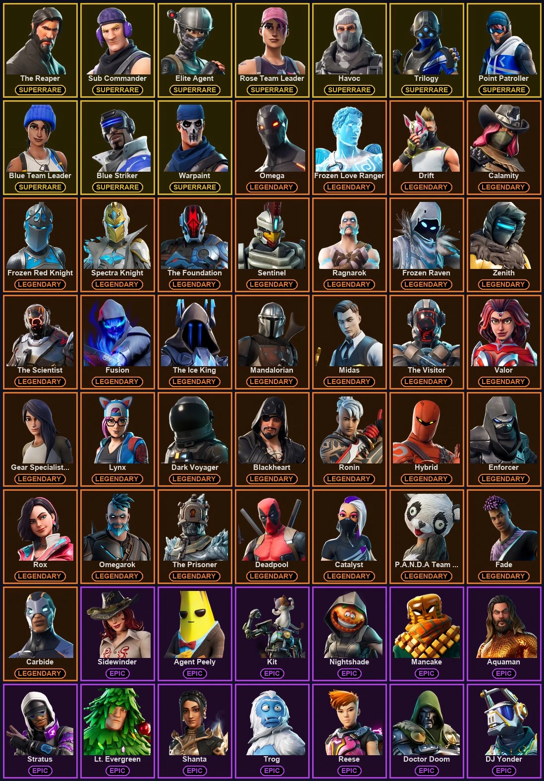 ๐ฎ 119 Skins ๐ 1500 V-Bucks โก Lvl 1275 | The Reaper | Sub Commander | Elite Agent ๐ 75 Wins โ image 2