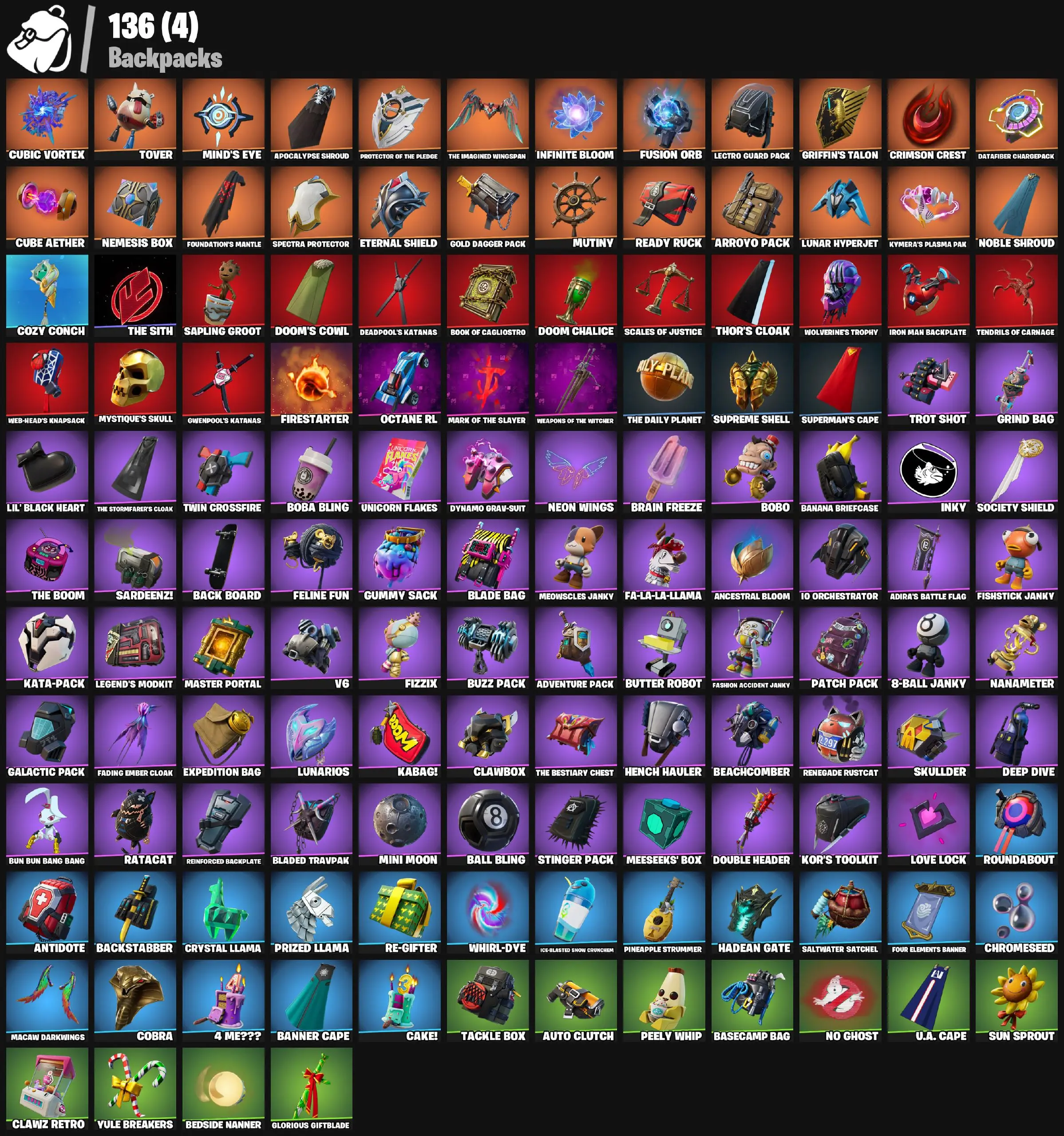 【127 SKINS】 (PC/PSN) LAGUNA | AURA | FUSION | DEADPOOL | IRIS | BLAZE | RICK SANCHEZ | SPIDER-MAN | INDIANA JONES — image 1