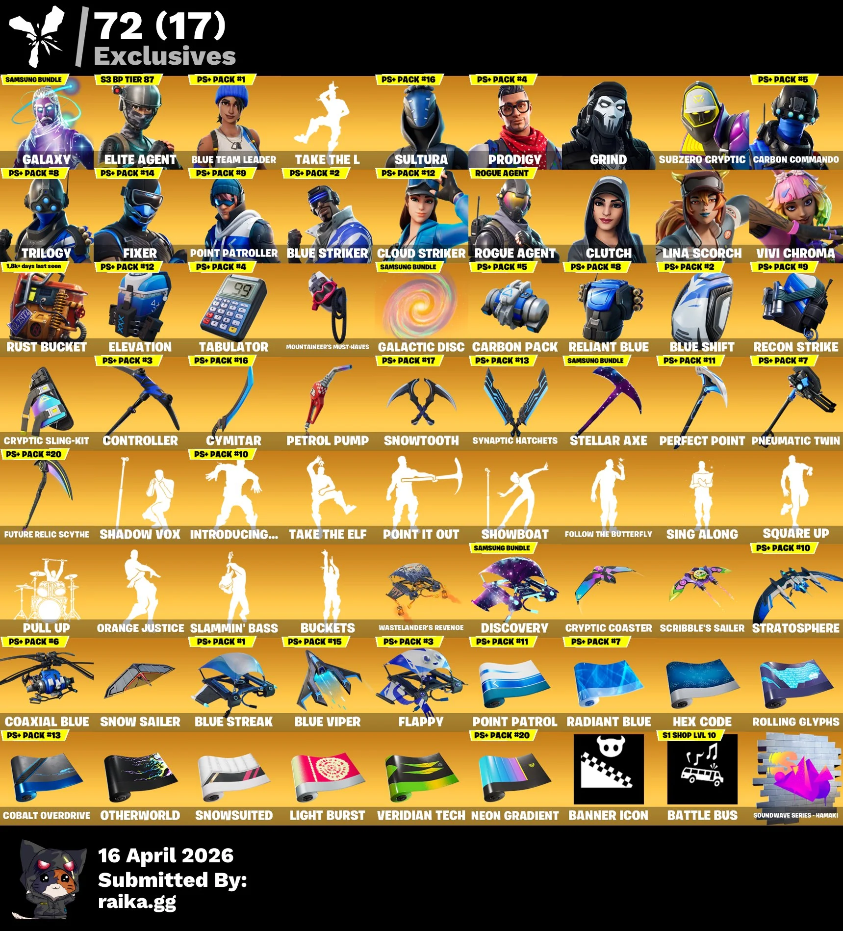 ⭐138 skins | Galaxy | Take The L | Elite Agent | Blue Team Leader⭐ — image 1