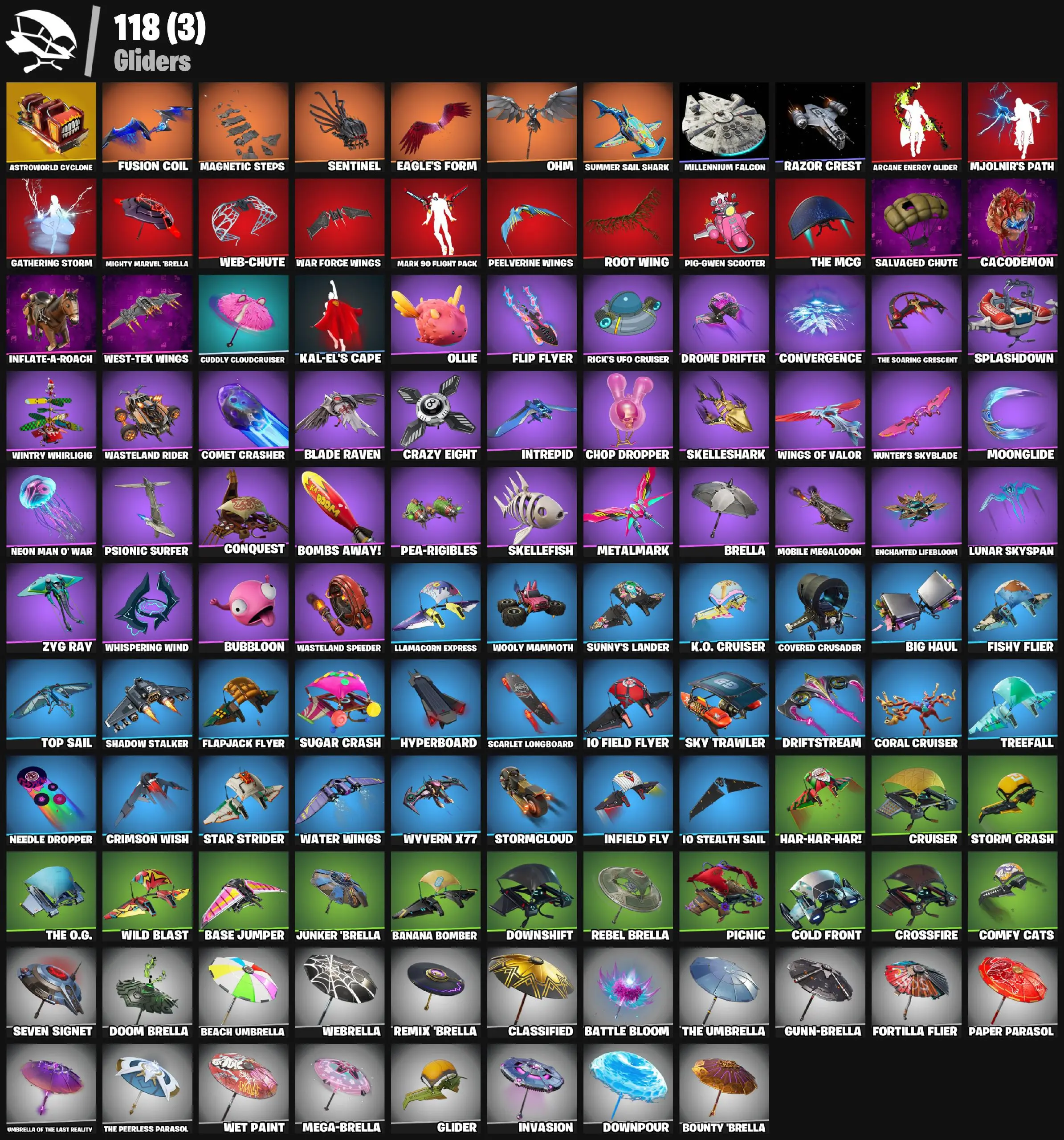 【139 SKINS】 (PC/XBOX) ROGUE AGENT | GHOUL TROOPER | RAPTOR | OMEN | FISHSTICK | GALAXY SCOUT | NINJA | GHOST RIDER | JUMPSHOT