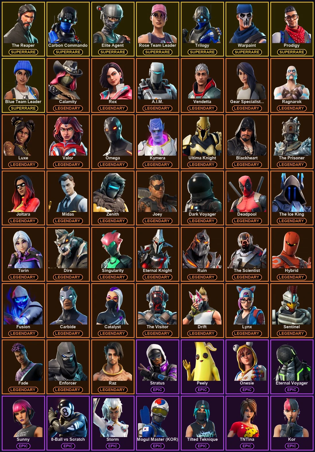 ๐ฎ 140 Skins ๐ 800 V-Bucks โก Lvl 1969 | The Reaper | Carbon Commando | Elite Agent ๐ 462 Wins โ image 2