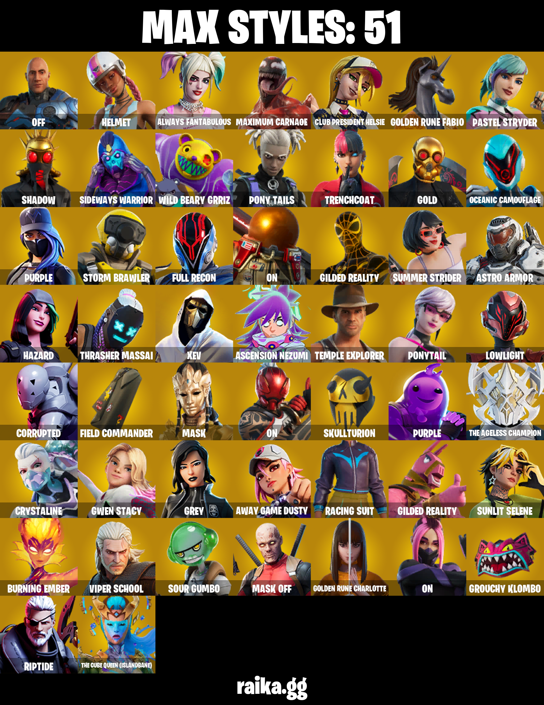 154 SKINS ✨ Sultura ✨ Lina Scorch ✨ Victor Elite ✨ Fixer ✨ Subzero Cryptic ✨ Trilogy ✨ Vivi Chroma ✨ The Origin ✨ Malik ✨ 0 V-Bucks (PC/PSN/XBOX) — image 3