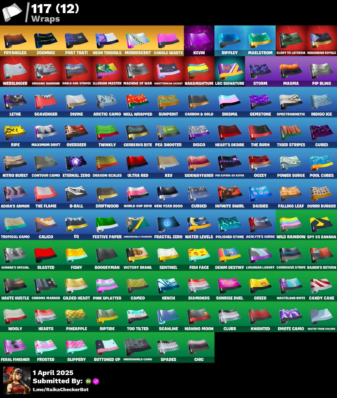 156 SKINS | Blue Squire | Royale Knight | John Wick | Lara Croft | Batman | Clutch | Candy | Reaper | Mako | Orange Just — image 6