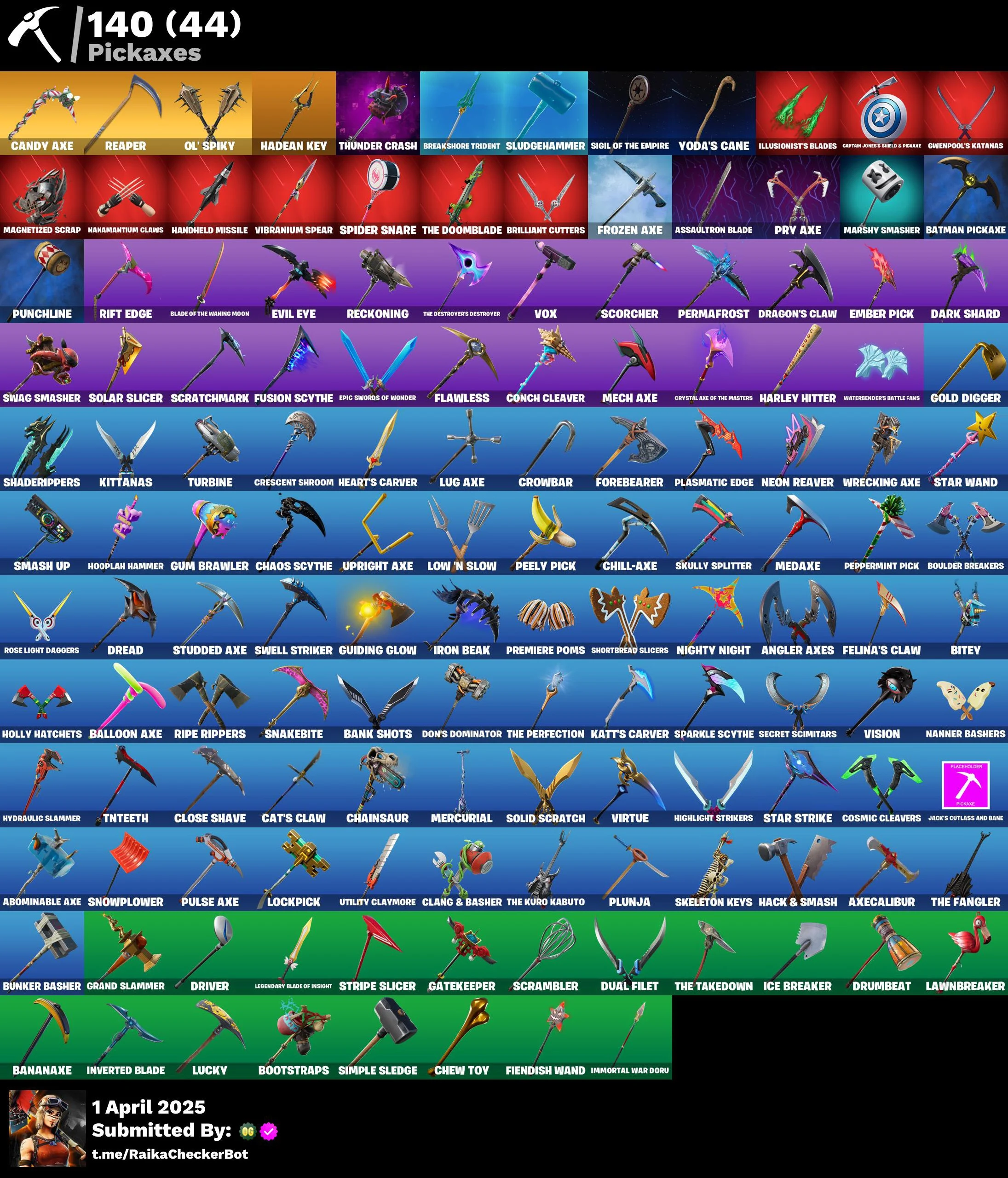 156 SKINS | Blue Squire | Royale Knight | John Wick | Lara Croft | Batman | Clutch | Candy | Reaper | Mako | Orange Just — image 2
