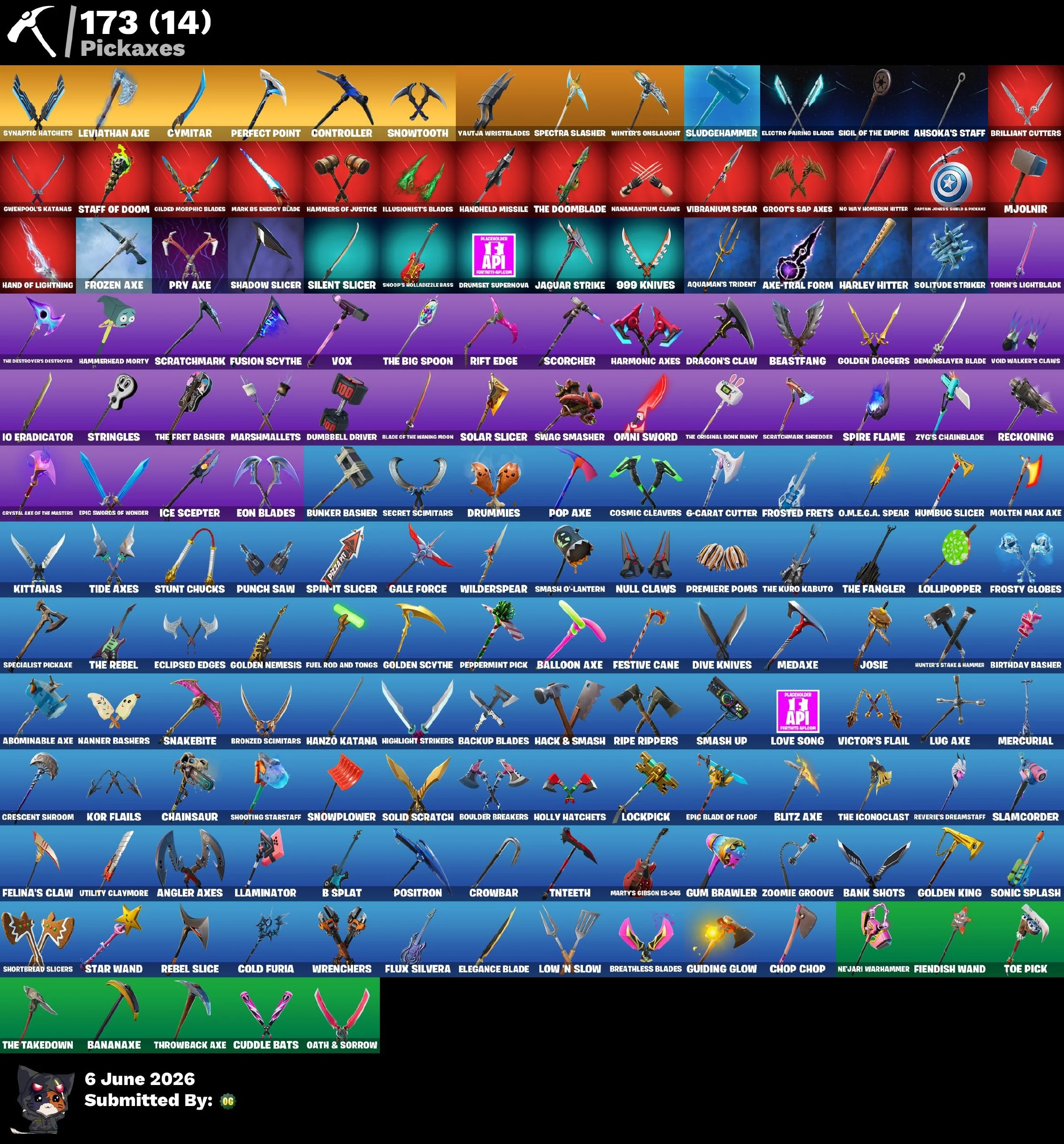 157 skins | Leviathan Axe + Omegarok + 2500 VB #3FBE40 — image 3