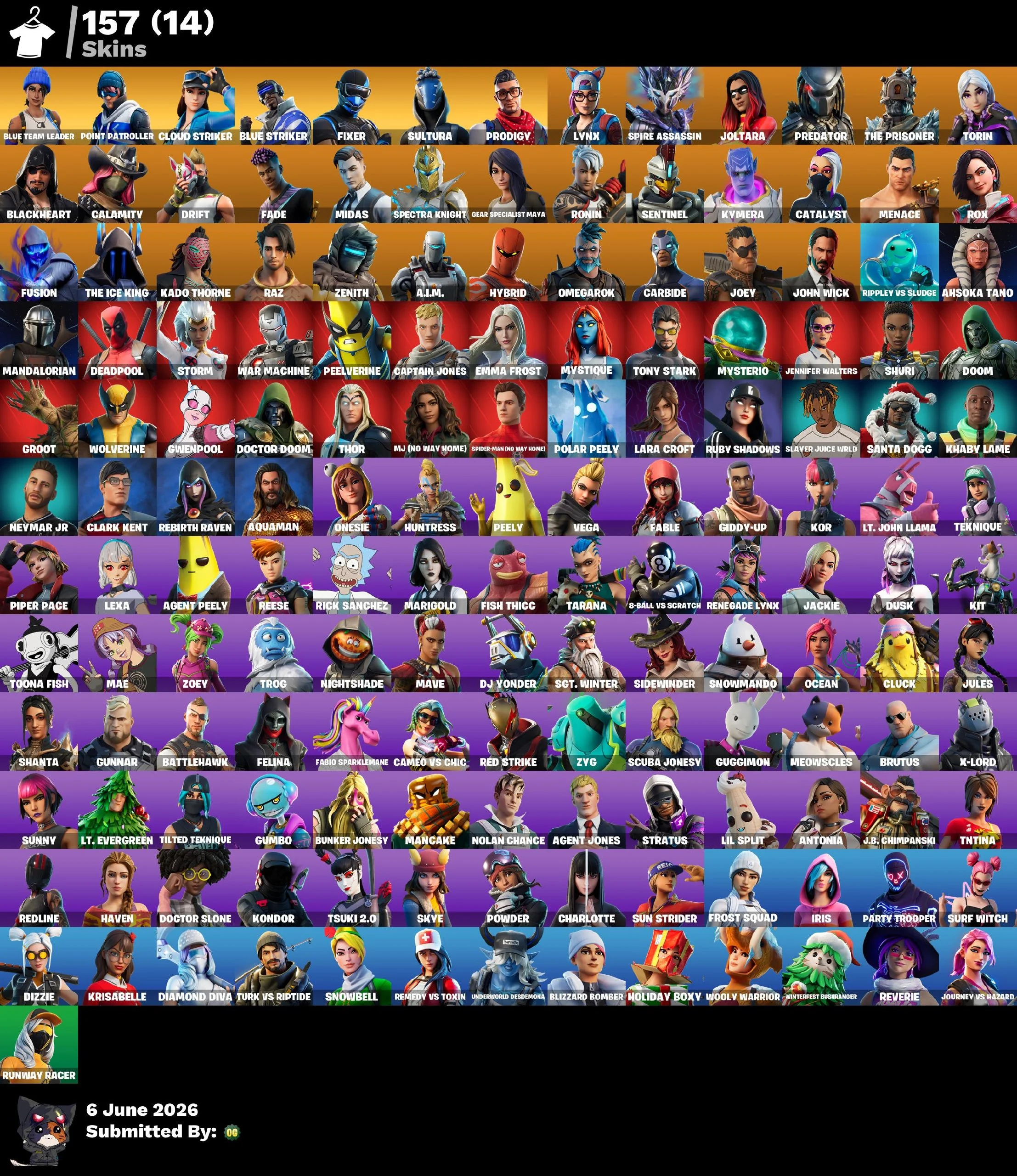 157 skins | Leviathan Axe + Omegarok + 2500 VB #3FBE40 — image 1