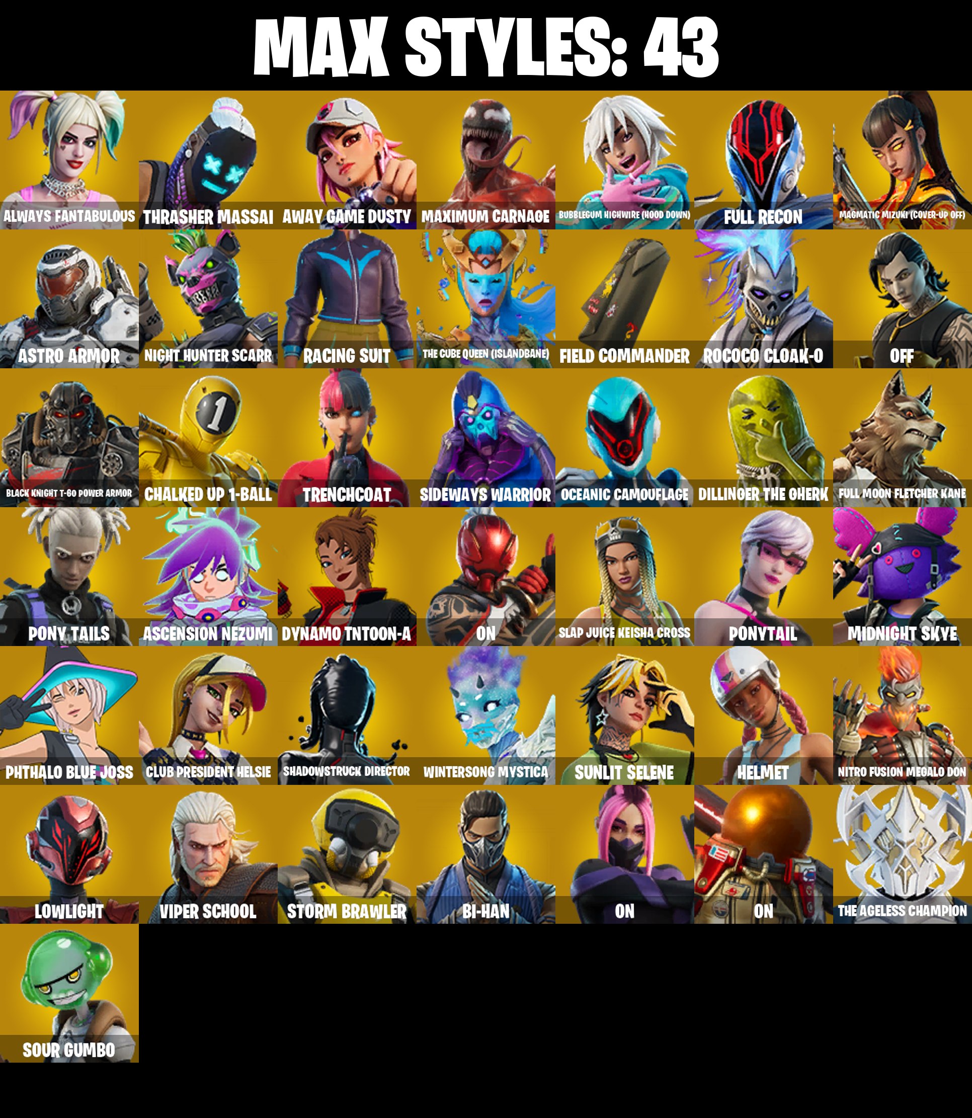 160 SKINS π Era π Joey π Predator π The Imagined π Snap π Kymera π The Ageless π Twyn π Torin π 300 V-Bucks (PC/PSN/XBOX) PARENTAL CONTROL β image 3