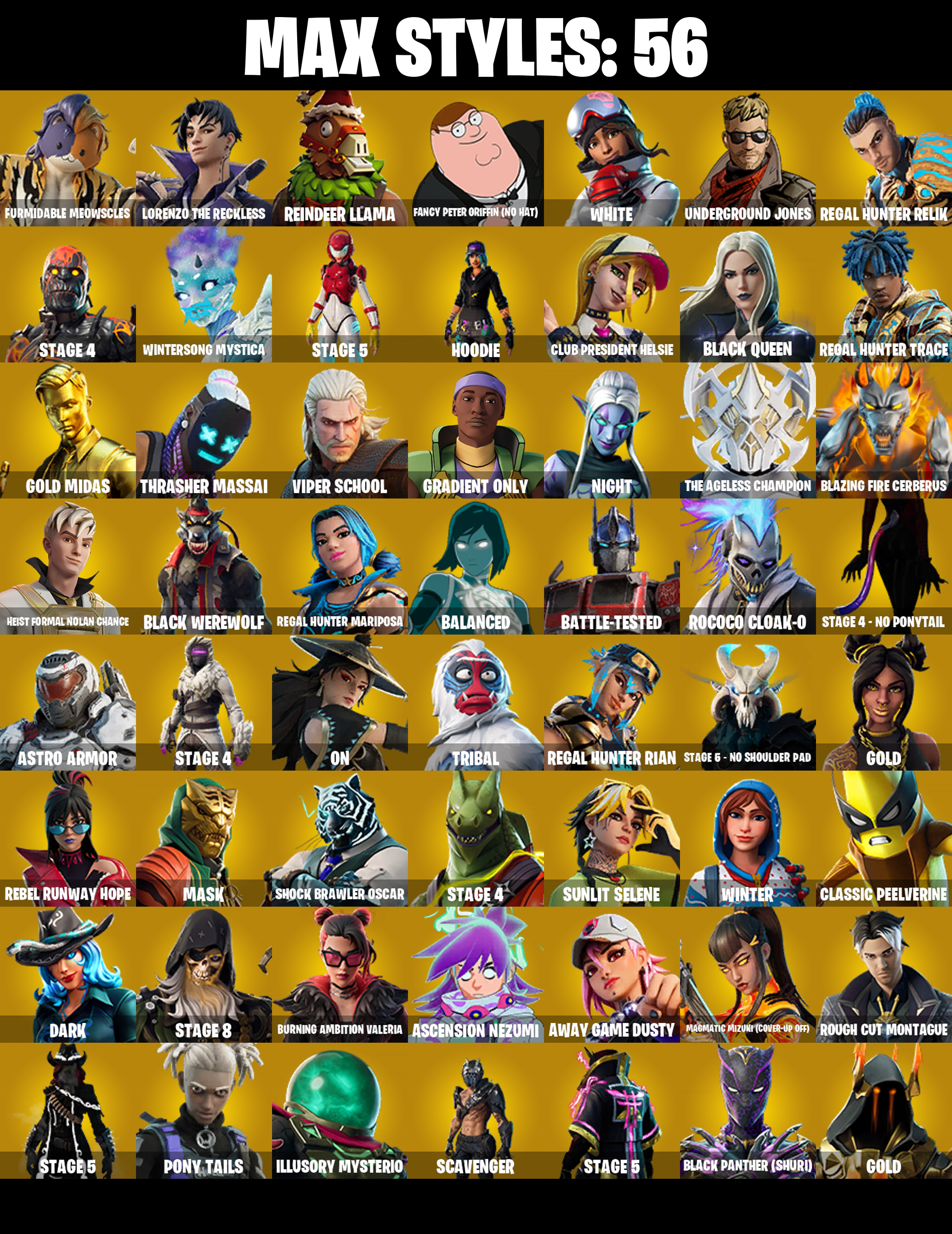 164 SKINS ✨ Glow ✨ Gold Midas ✨ Sub Commander ✨ Rogue Agent ✨ Havoc ✨ Championship Aura ✨ Valeria ✨ Carbide ✨ Omega ✨ 50 V-Bucks (PC/XBOX) — image 3