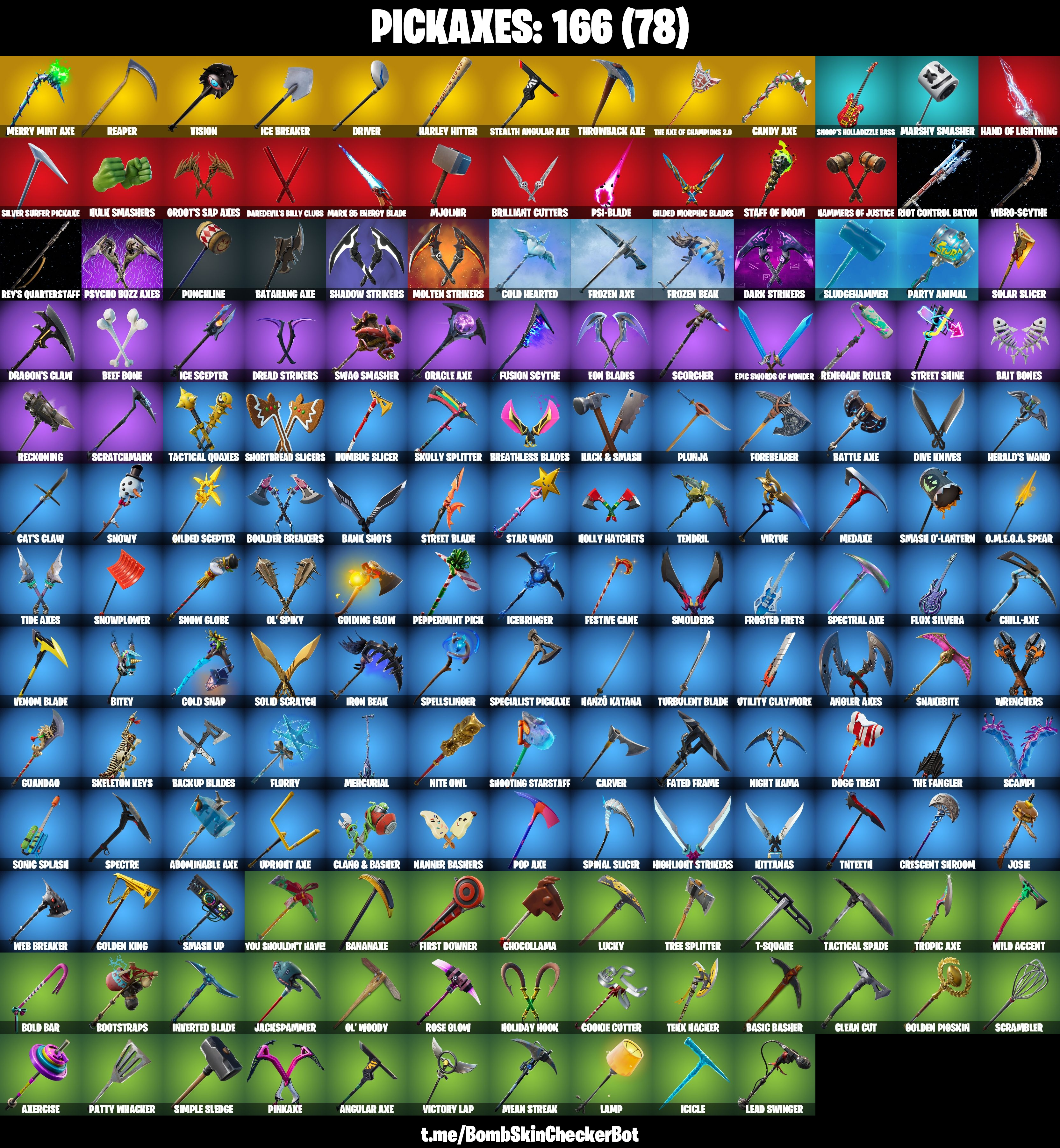 182 Skins|Stealth Reflex,Reflex,Merry Minty Axe,Laugh It Up,Fishstick World Cup,OG STW,Throwback Axe,Take The Elf,Midas Fully Golden,Contract Giller,I Ain't Afr — image 2