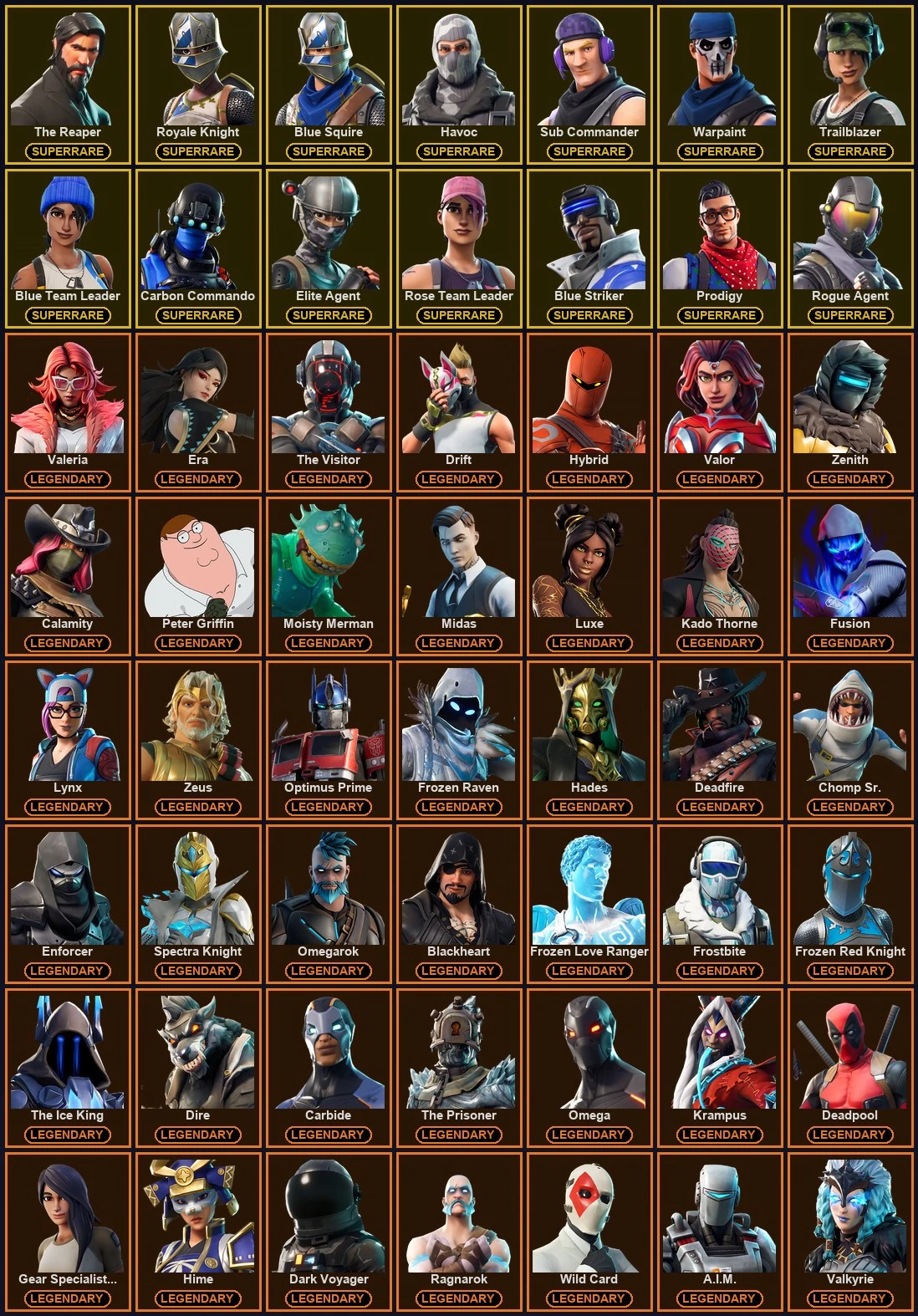 ๐ฎ 189 Skins ๐ 3750 V-Bucks โก Lvl 1584 | The Reaper | Royale Knight | Blue Squire ๐ 151 Wins โ image 2