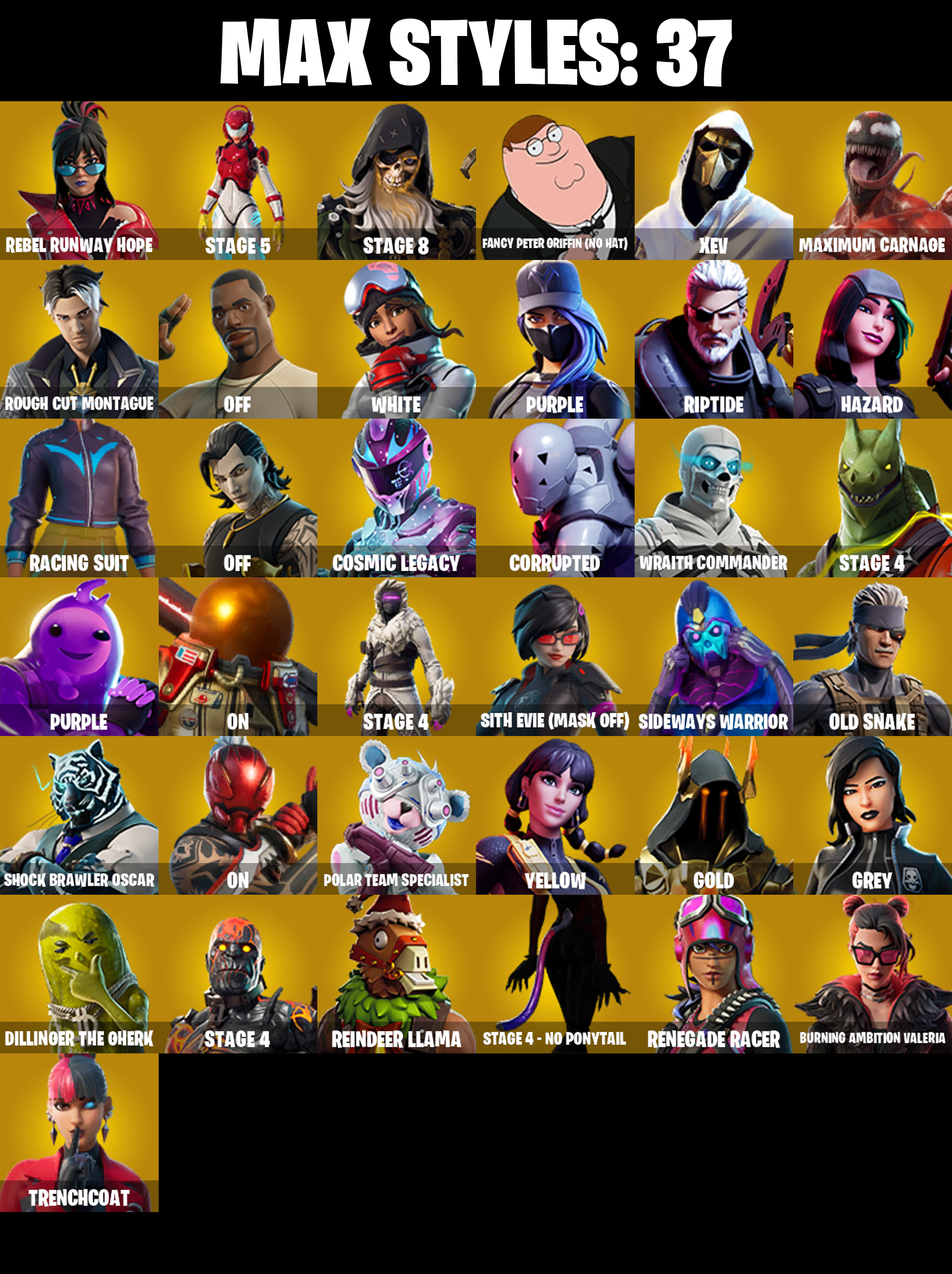 209 SKINS ✨ Cloud Striker ✨ Prodigy ✨ Rogue Agent ✨ Sultura ✨ Andre ✨ Trilogy ✨ Renee ✨ Gear Specialist Maya ✨ Torin ✨ Blackheart ✨ 9600 VB (PC/PSN/XBOX) — image 3