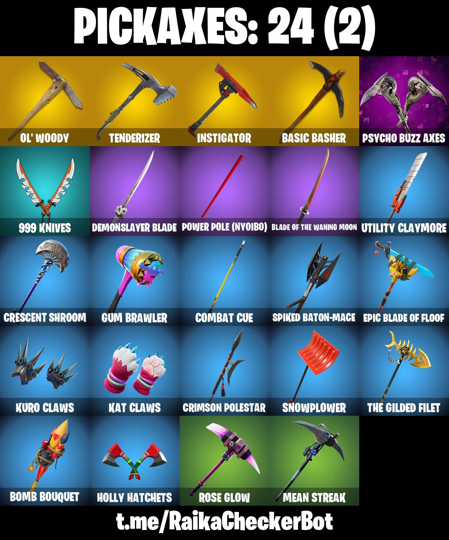 👑21 Skins 👑PC/PSN/XBOX👑 OG STW 👑 Trailblazer 👑 Katalina 👑 Psycho Bandit 👑 Havoc 👑 Sub Commander 👑 Son Goku 👑 Polar Peely 👑 Slayer Juice WRLD 👑 Undercover Skye 👑 — screenshot 2