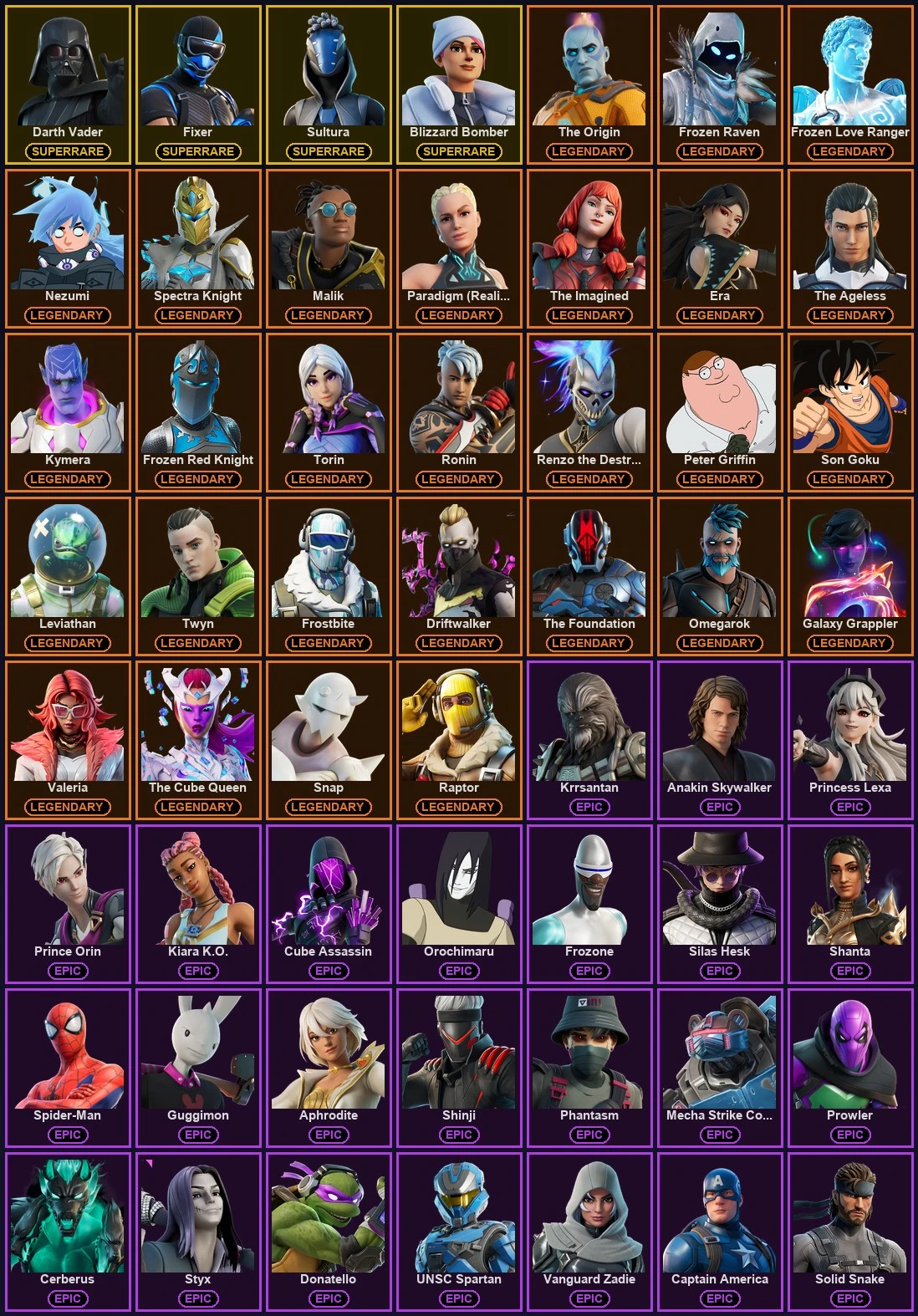 ๐ฎ 225 Skins ๐ 1100 V-Bucks โก Lvl 2501 | Darth Vader | Fixer | Sultura ๐ 370 Wins โ image 2