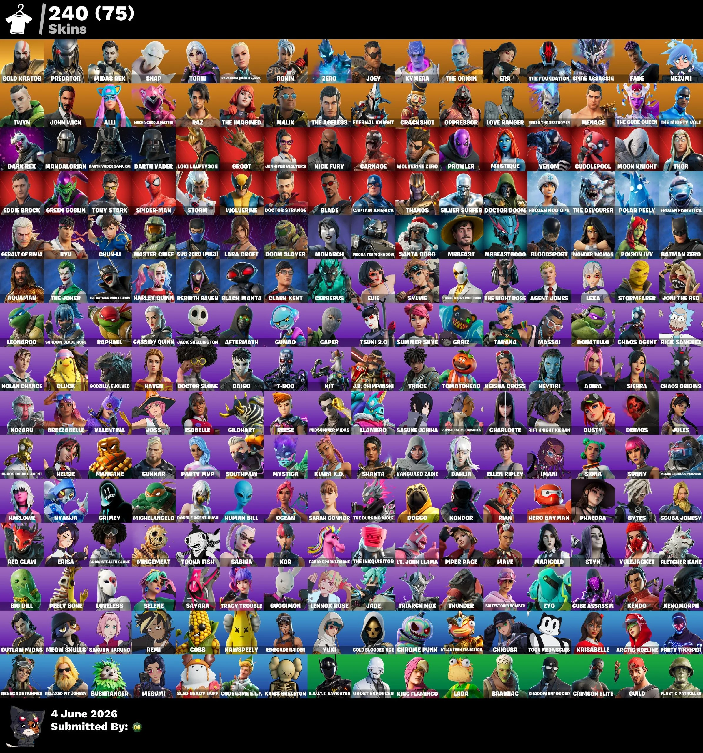 240 skins | Leviathan Axe + Chun-li #39B699 — image 1