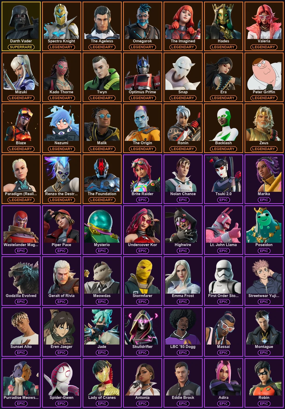 ๐ฎ 241 Skins ๐ 400 V-Bucks โก Lvl 3807 | Darth Vader | Spectra Knight | The Ageless ๐ 402 Wins โ image 2