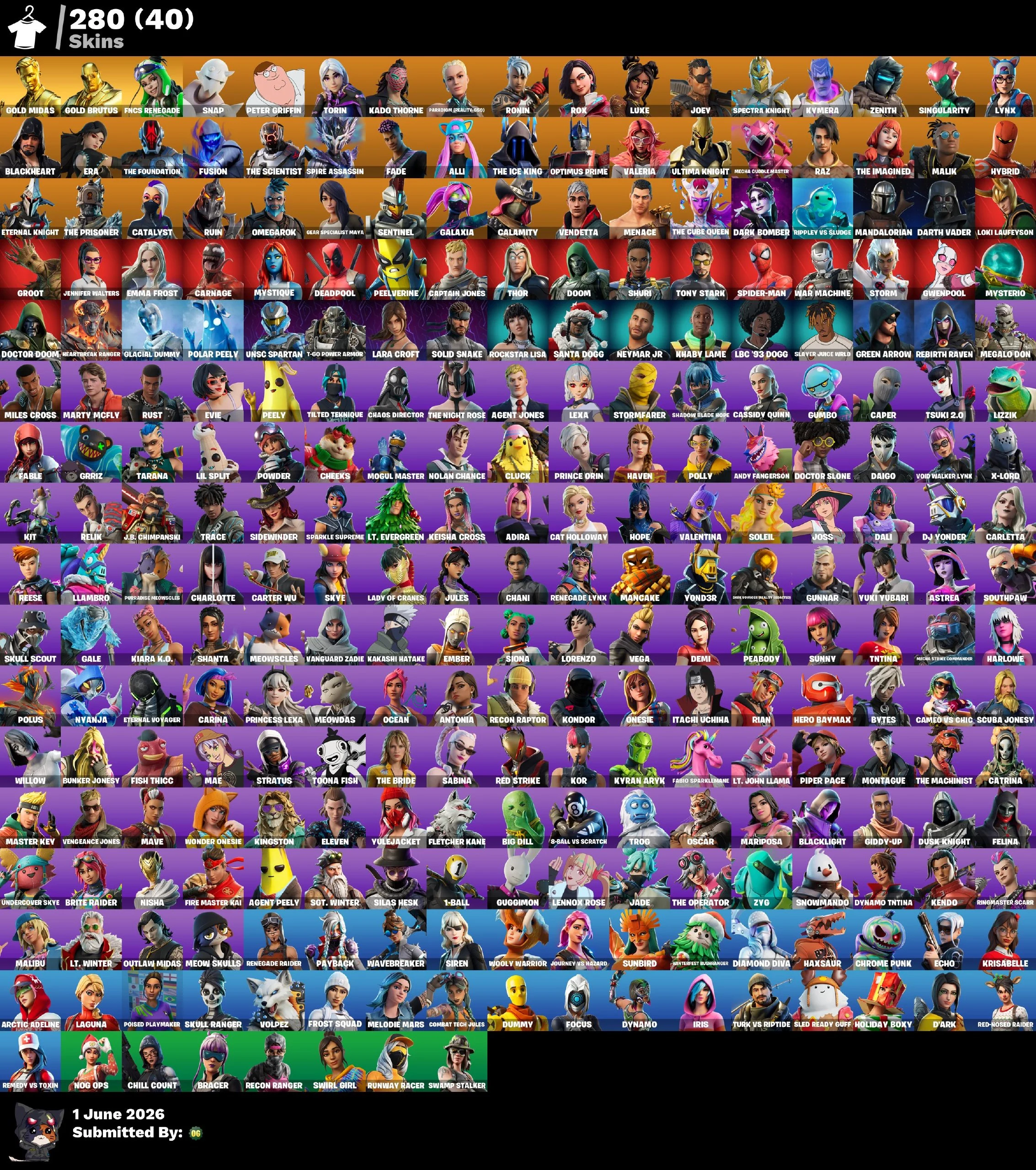 280 skins | Gold Midas #FA2627 — image 1