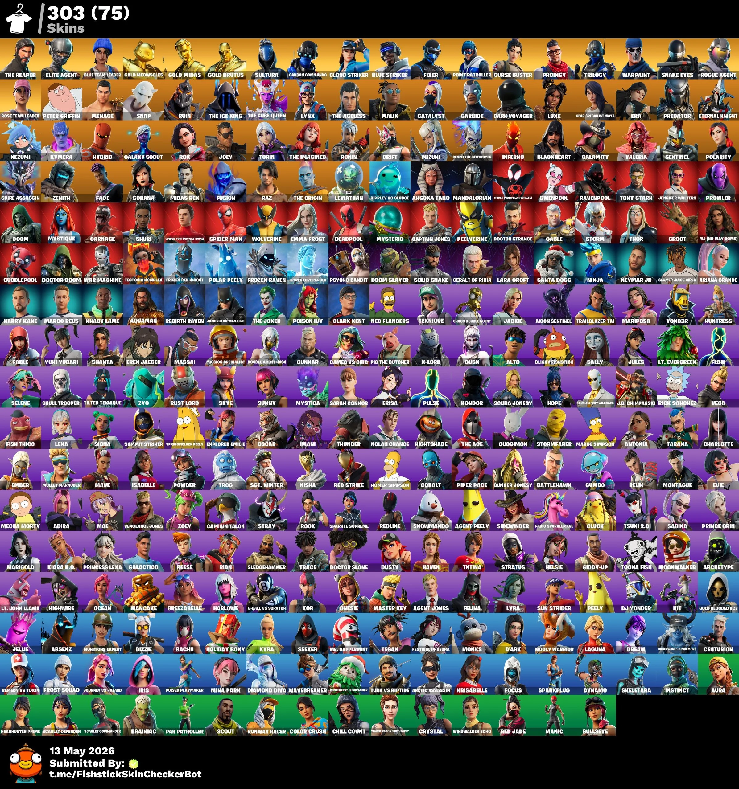 ๐ฅ 303 Skins ๐ Leviathan Axe + Take The L ๐ฅ The Reaper + Stacked Emotes โ image 2
