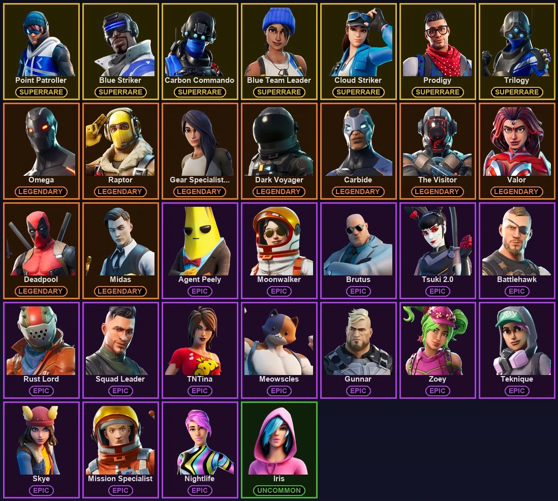 ๐ฎ 32 Skins ๐ 200 V-Bucks โก Lvl 340 | Point Patroller | Blue Striker | Carbon Commando ๐ 38 Wins โ image 2