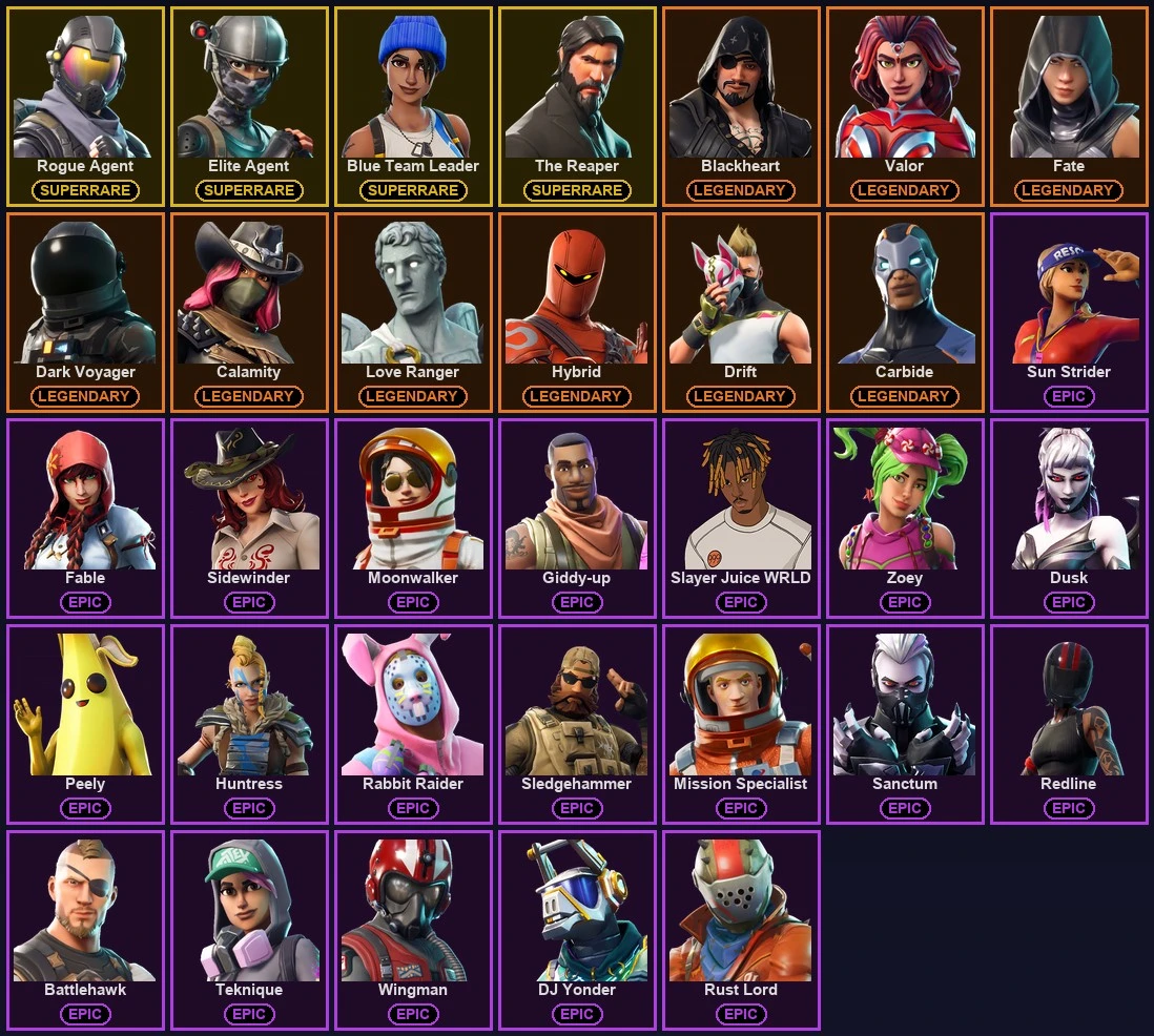 ๐ฎ 33 Skins ๐ 600 V-Bucks โก Lvl 628 | Rogue Agent | Elite Agent | Blue Team Leader ๐ 37 Wins โ image 2