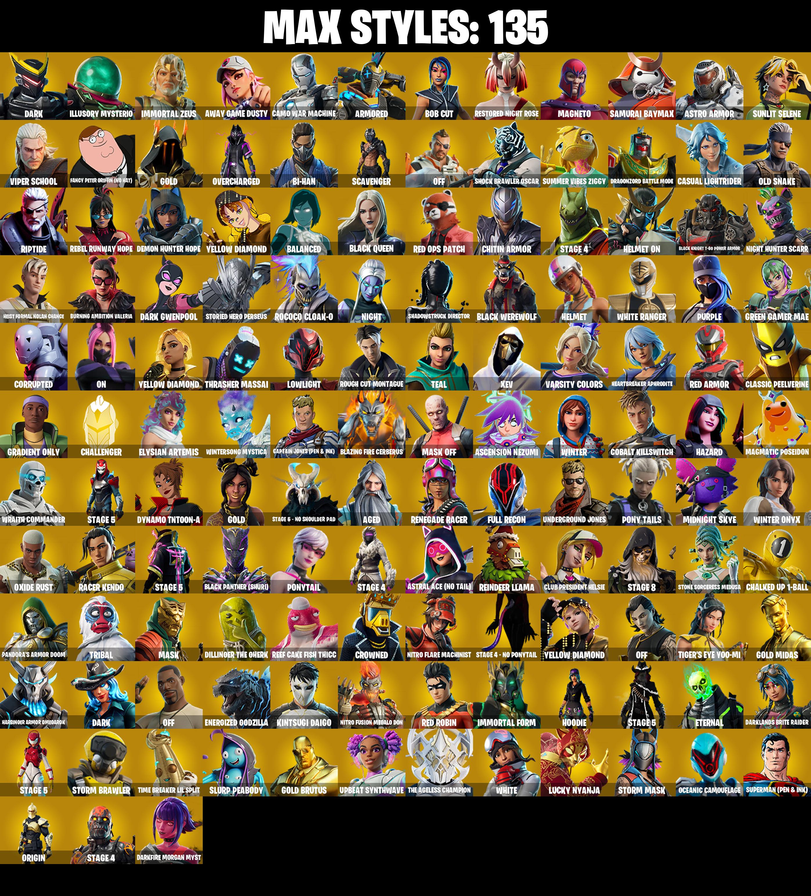 347 SKINS ✨ Renegade Raider ✨ Aerial Assault Trooper ✨ Master Chief ✨ Blue Squire ✨ Royale Knight ✨ Blue Team Leader ✨ Gold Midas ✨ 200 VB (PC/PSN/XBOX) — image 3