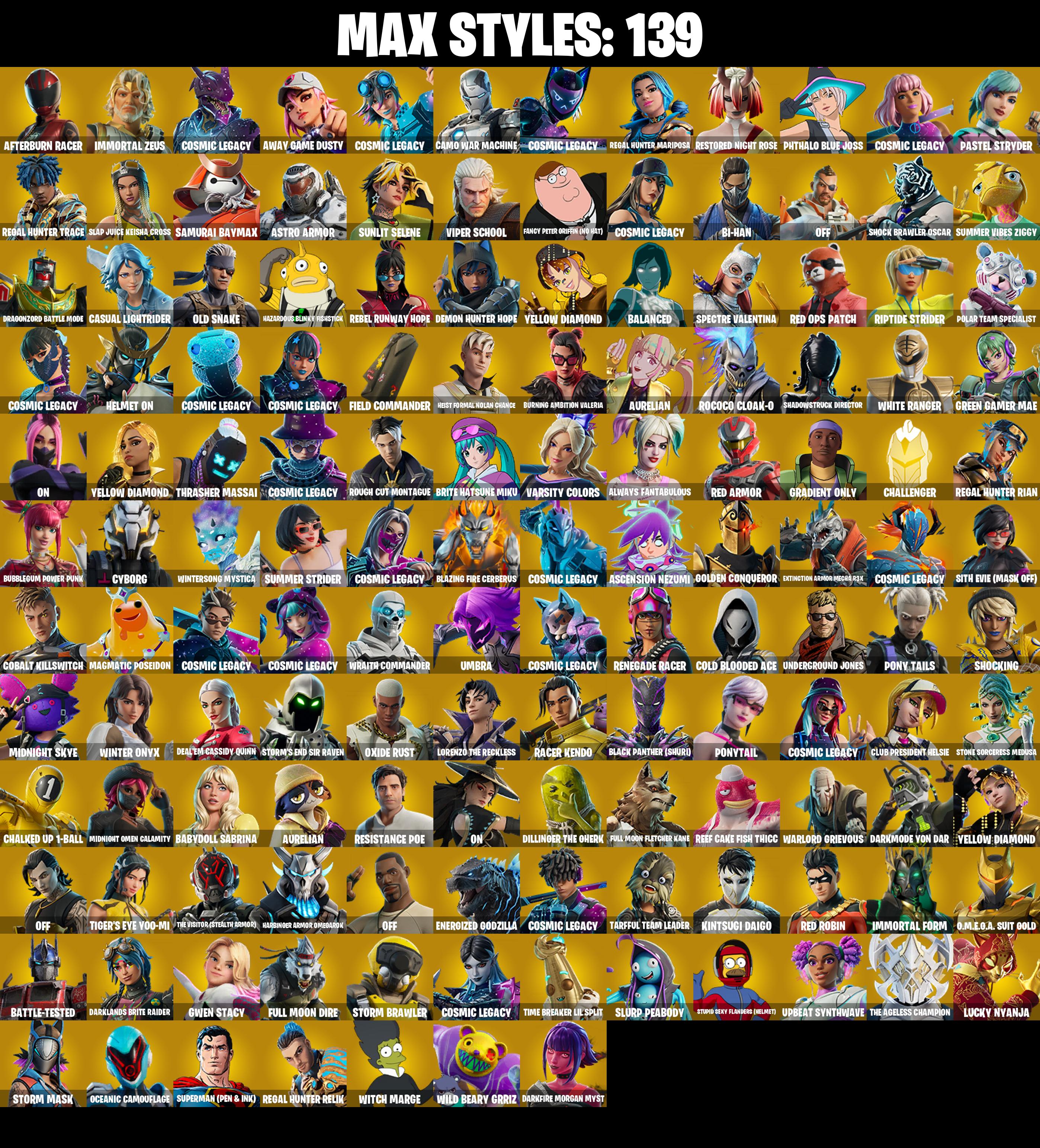 384 SKINS ✨ Lina Scorch ✨ Naruto Uzumaki ✨ Vivi Chroma ✨ Subzero Cryptic ✨ Peter Griffin ✨ All Might ✨ Hades ✨ Galaxy Grappler ✨ Zero ✨ 1150 VB (PC/PSN/XBOX) — image 3
