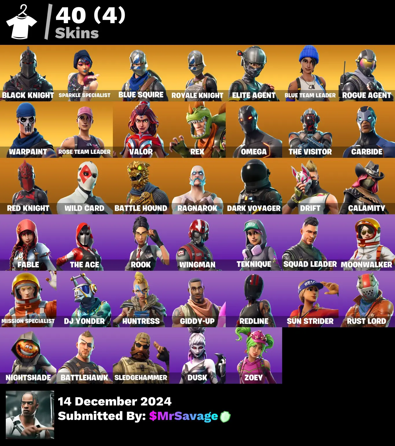 40 skins | Black Knight | Sparkle Specialist | Blue Squire | Royale Knight | Elite Agent | Blue Team Leader | Mako | Take The L | Floss | Omega | Drift | Orange Justice | Rogue Agent | OG STW | 250 Vbucks [PC/PSN/XBOX] Fortnite Account