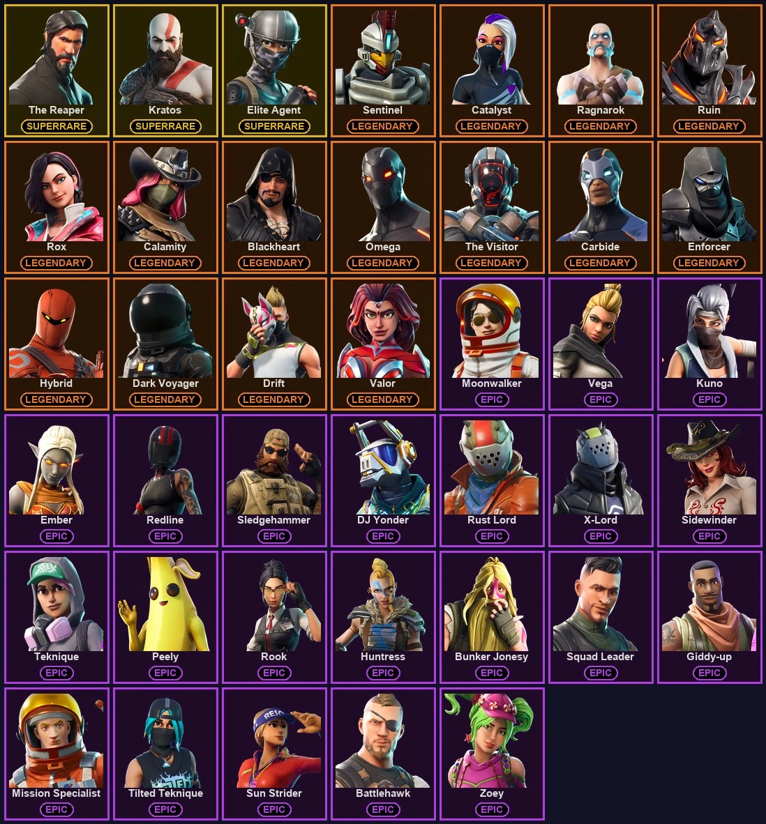๐ฎ 40 Skins ๐ 600 V-Bucks โก Lvl 630 | The Reaper | Kratos | Elite Agent ๐ 67 Wins โ image 2