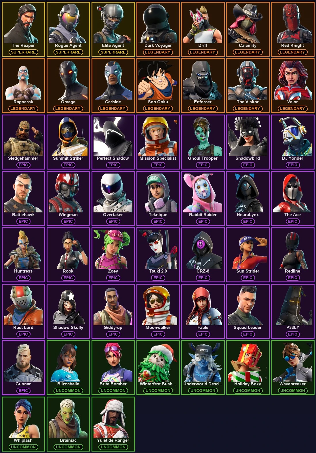 ๐ฎ 52 Skins ๐ 50 V-Bucks โก Lvl 813 | The Reaper | Rogue Agent | Elite Agent ๐ 164 Wins โ image 2