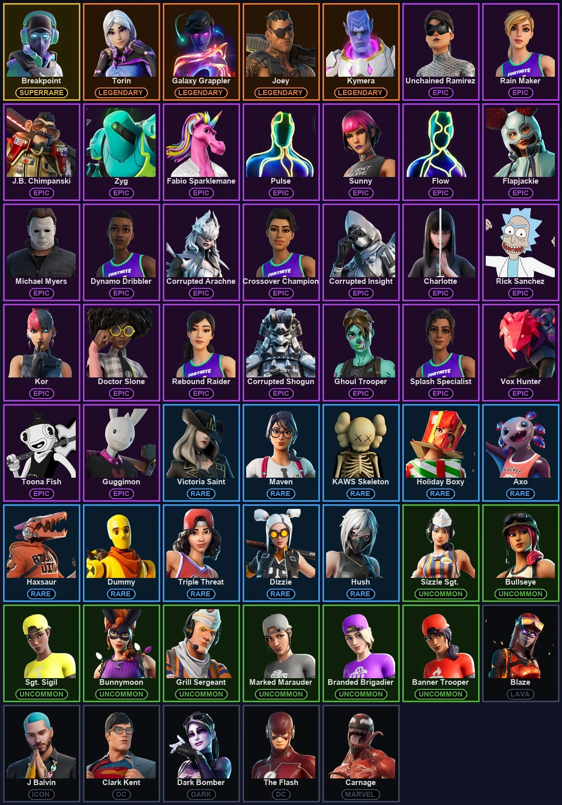 ๐ฎ 54 Skins ๐ 350 V-Bucks โก Lvl 414 | Unchained Ramirez | Breakpoint | Torin ๐ 30 Wins โ image 2