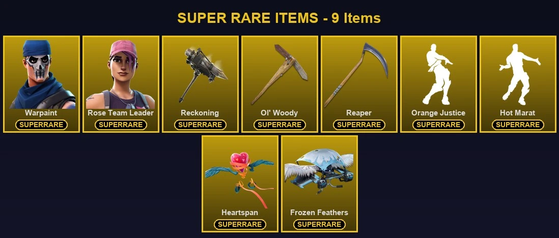 ๐ฎ 63 Skins ๐ 9300 V-Bucks โก Lvl 526 | Warpaint | Rose Team Leader | Blackheart ๐ 114 Wins โ image 1