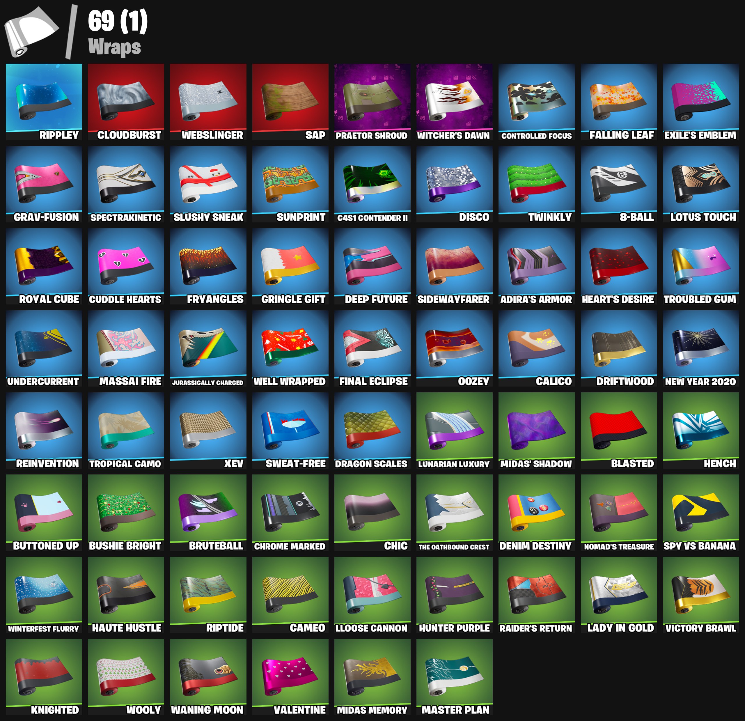【67 SKINS】 (PC/PSN/XBOX) JOLTARA | DRIFT | REDLINE | FUSION | RUIN | DEADPOOL | SIREN | ABSENZ | IRIS | SPIDER-MAN