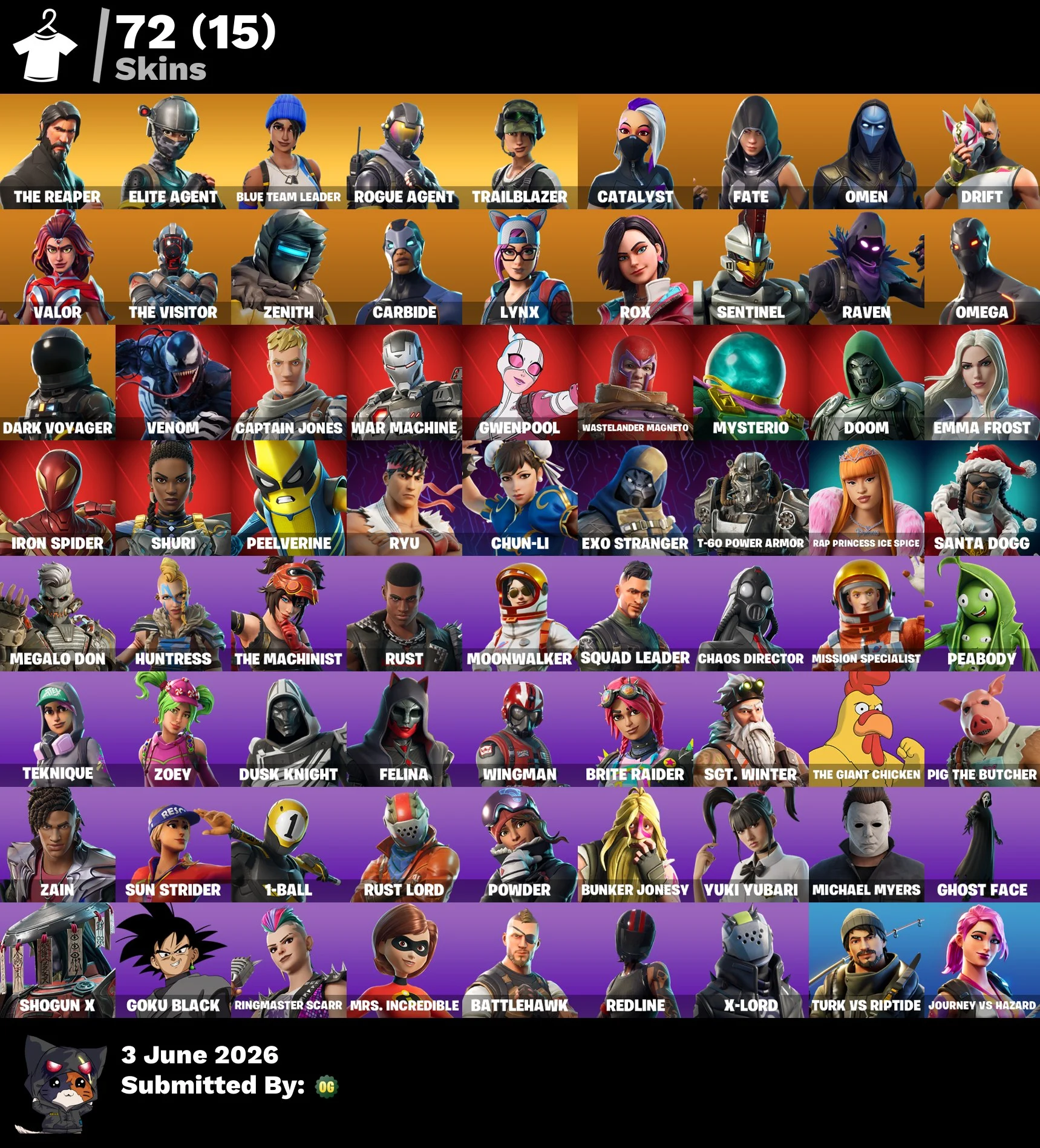 72 skins | The Reaper + Chun-li #122A17 — image 1