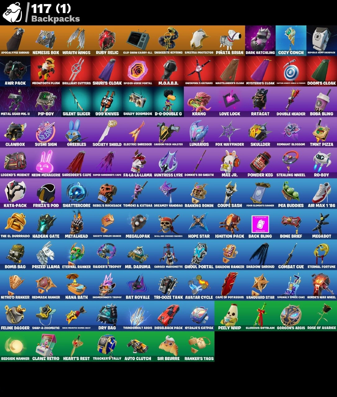 💜80 SKINS💜PSN XBOX NINTENDO PC💜EMAIL💜200-vBUCKS POTASSIOUS PEELS📌THE NIGHT ROSE✅FRIEZA📌SDUPER SHREDER✅DARK TRICERA OPS📌SPIDER-MAN MILES MORALES✅RAVEN TEAM SYD📌DARK DOGGO — image 5