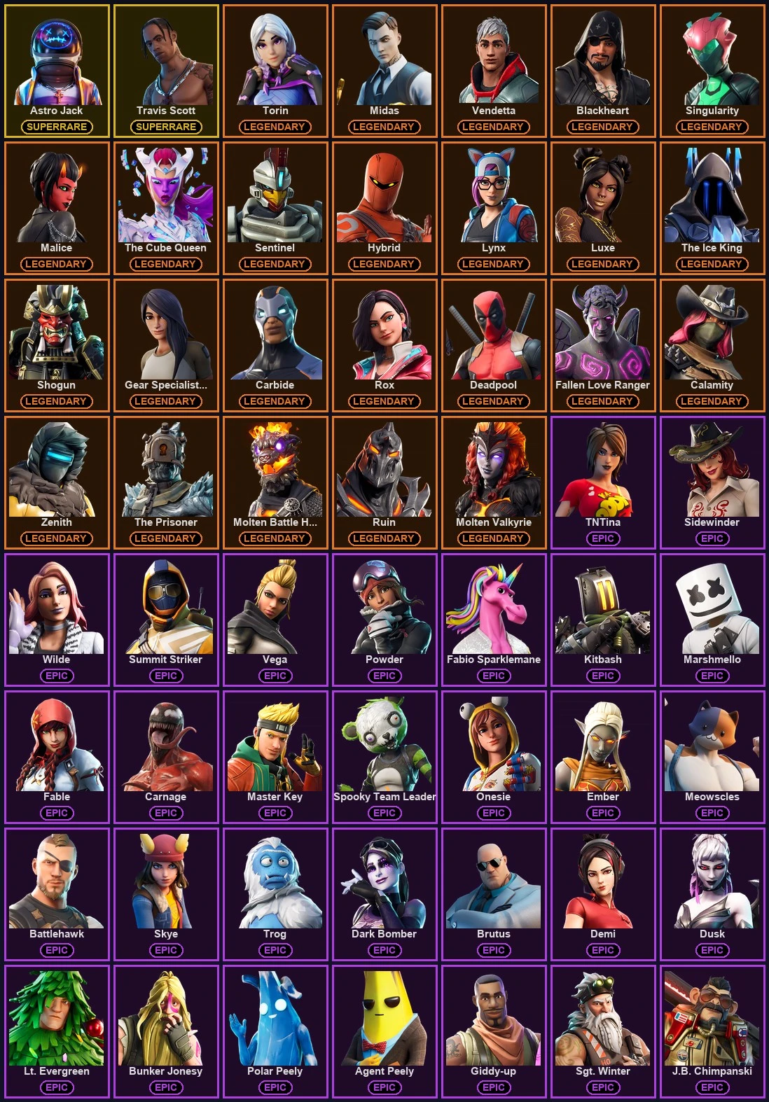 ๐ฎ 82 Skins ๐ 100 V-Bucks โก Lvl 1023 | Astro Jack | Travis Scott | Torin ๐ 178 Wins โ image 2