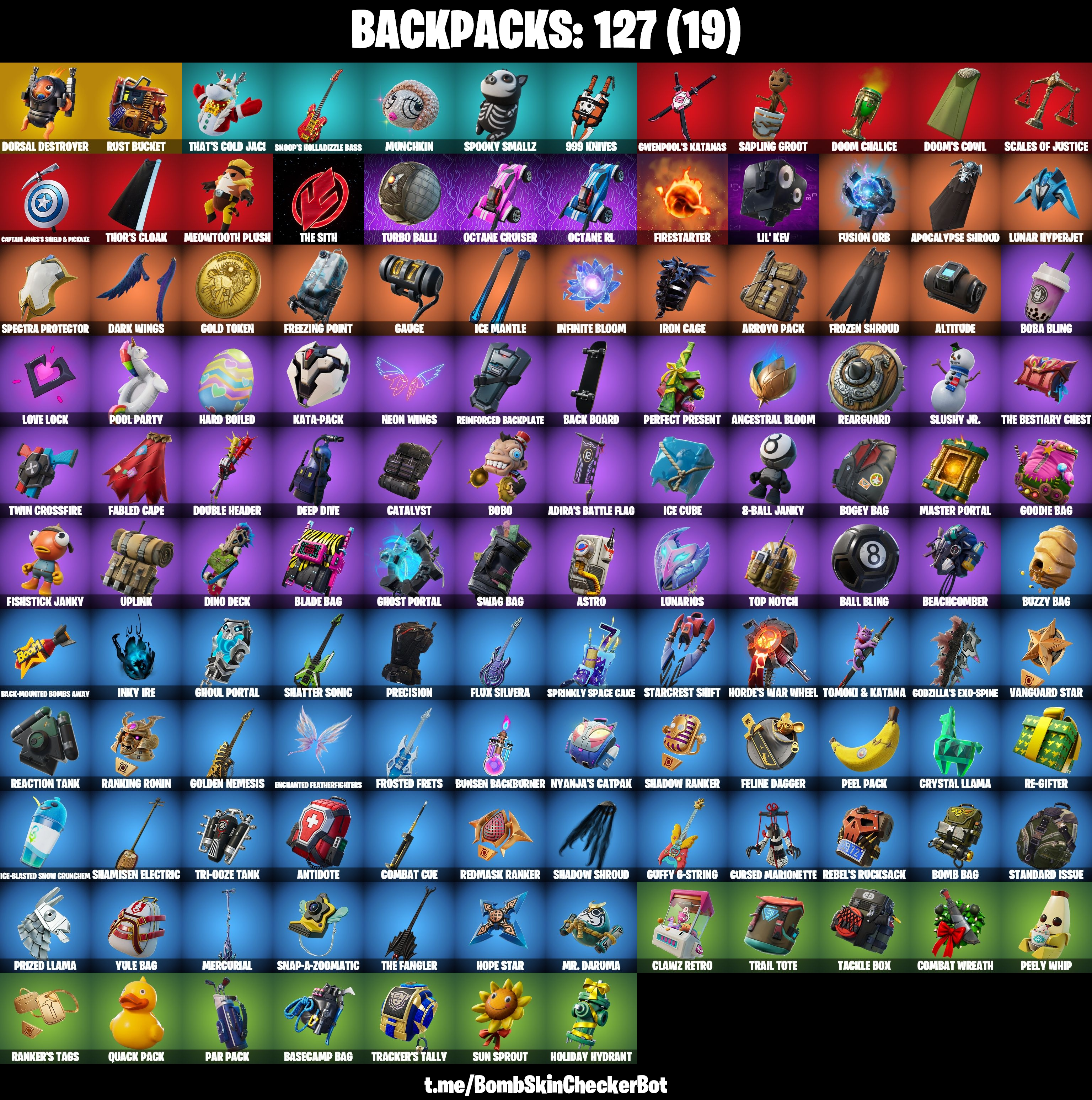 83 Skins|Hot Marat,Take The L,Rogue Agent,Rambunctious,Take The Elf,Ragnarok Stage 6,Drift Stage 5,Rust Bucket,Skull Trooper,Crowbar,Orange Justice,Snowflake,Po — image 5