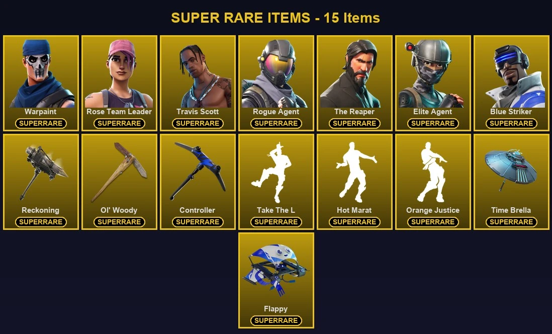 ๐ฎ 87 Skins ๐ 300 V-Bucks โก Lvl 1250 | Warpaint | Rose Team Leader | Travis Scott ๐ 171 Wins โ image 1