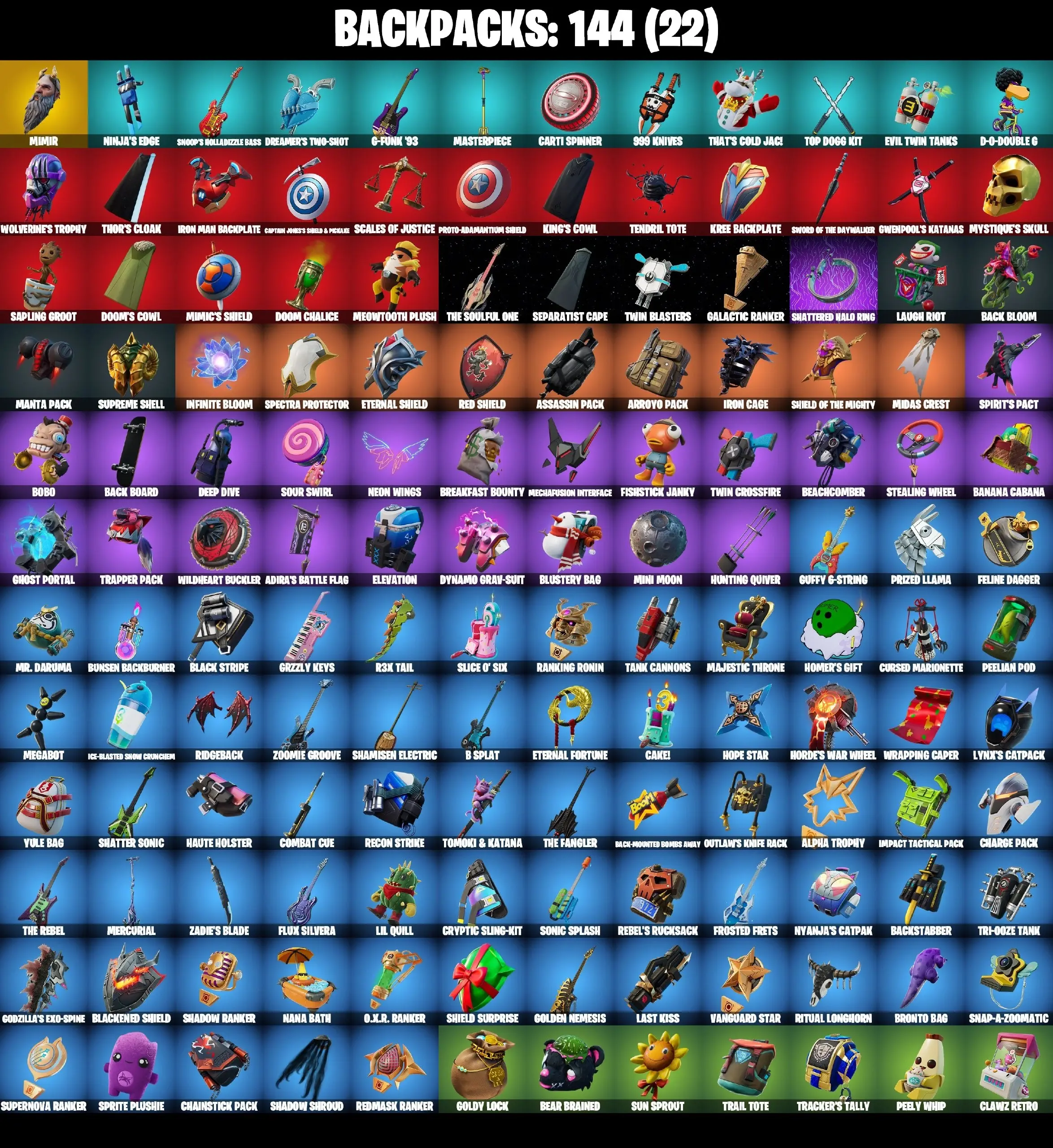 89 SKINS ⸱ ARMORED KRATOS ⸱ LAUGH IT UP ⸱ BLADE ⸱ BLACK MANTA ⸱ PEELY BONE ⸱ SKULL TROOPER ⸱ GHOUL TROOPER ⸱ LEXA ⸱ DARYL DIXON ⸱ MIDAS REX ⸱ UNPEELY ⸱ FADE ⸱ MENACE ⸱ THE JOKER ⸱ VENOM ⸱ JOHN WICK ⸱ RAVEN ⸱ PLAYBOI CARTY ⸱ BLACK — image 5