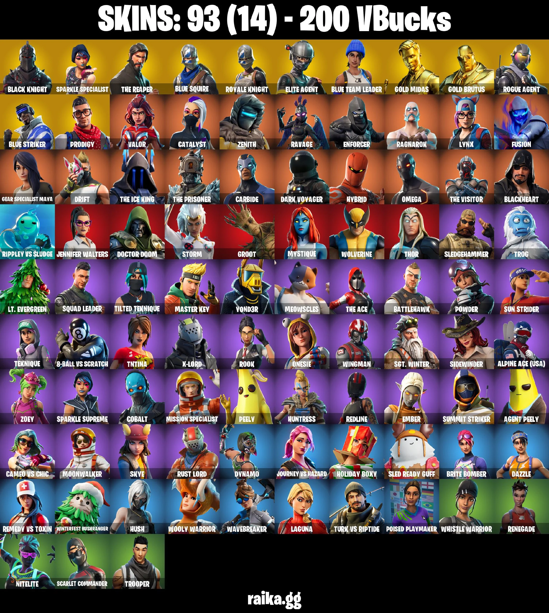 π93 SKINS β‘οΈPC/PSN/XBOXβ‘οΈ BLACK KNIGHT π SPARKLE SPECIALIST π THE REAPER π BLUE SQUIRE π ROYALE KNIGHT π ELITE AGENT π§ FULL ACCESS #M751 β image 1