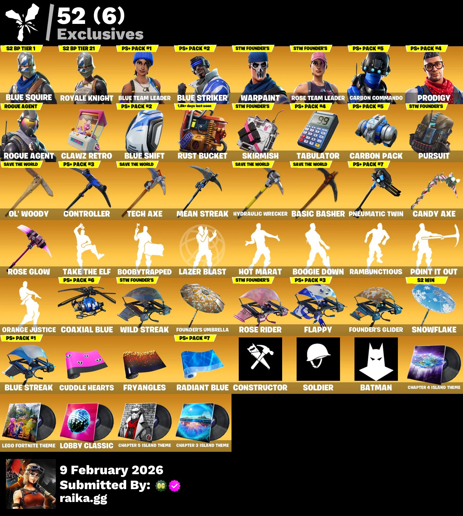 95 SKINS | ROYALE KNIGHT | OG STW | BLACK WIDOW | CANDY AXE — image 1